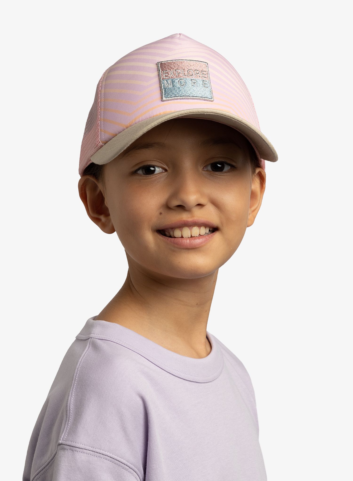 Kačket Buff Trucker Cap Kid - katsy orchid