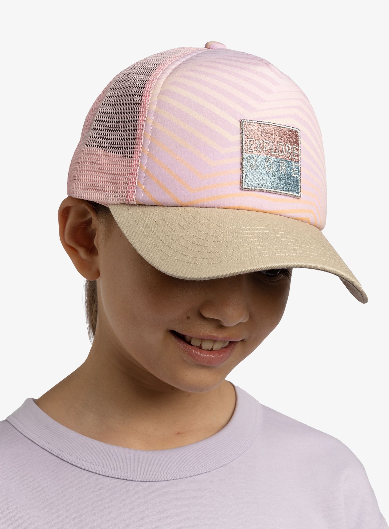 Kačket Buff Trucker Cap Kid - katsy orchid