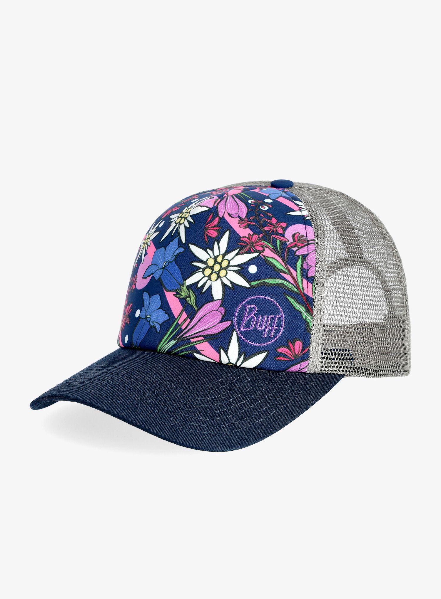 Kačket Buff Trucker Cap - flowers/flowers