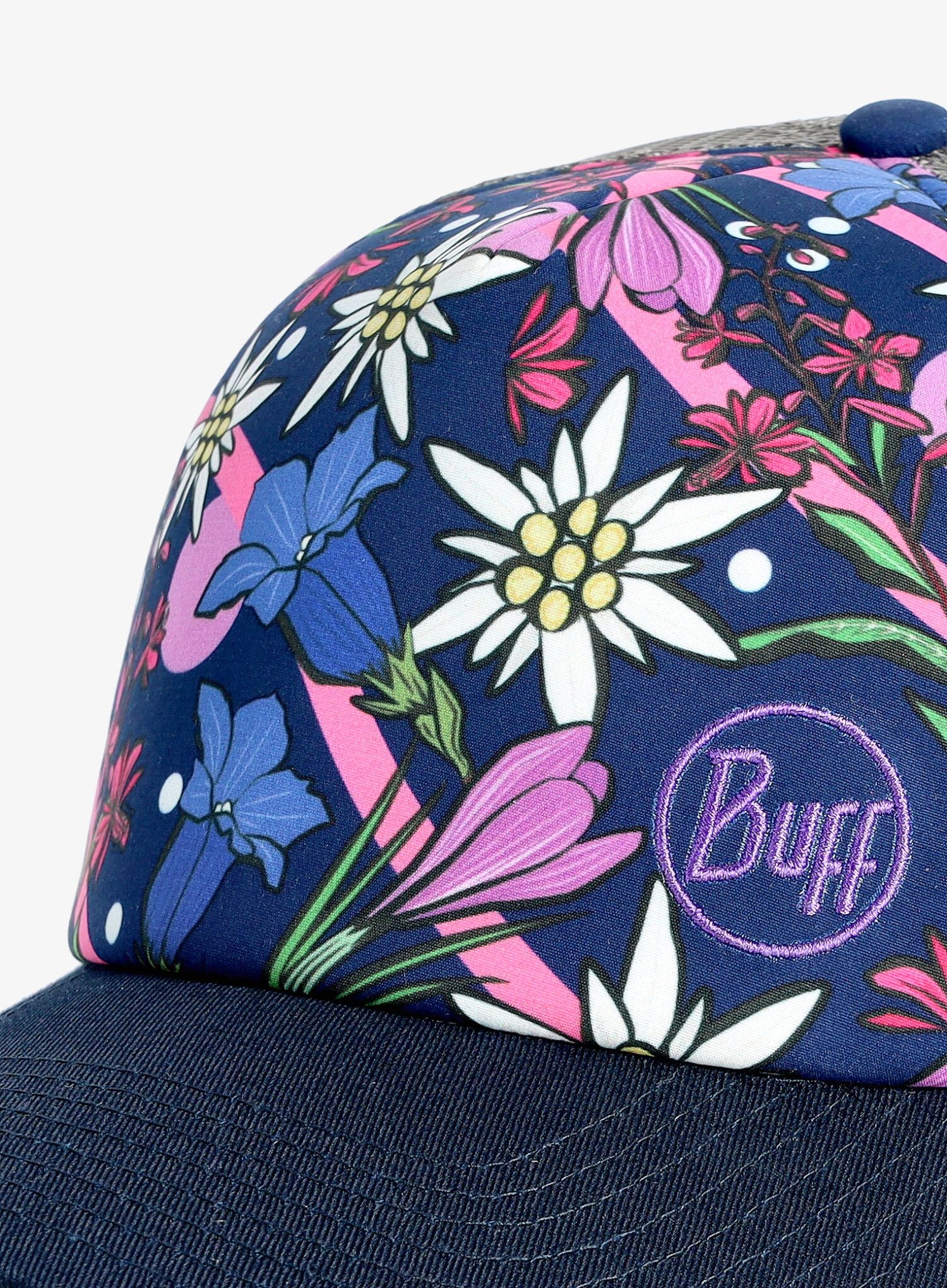 Kačket Buff Trucker Cap - flowers/flowers