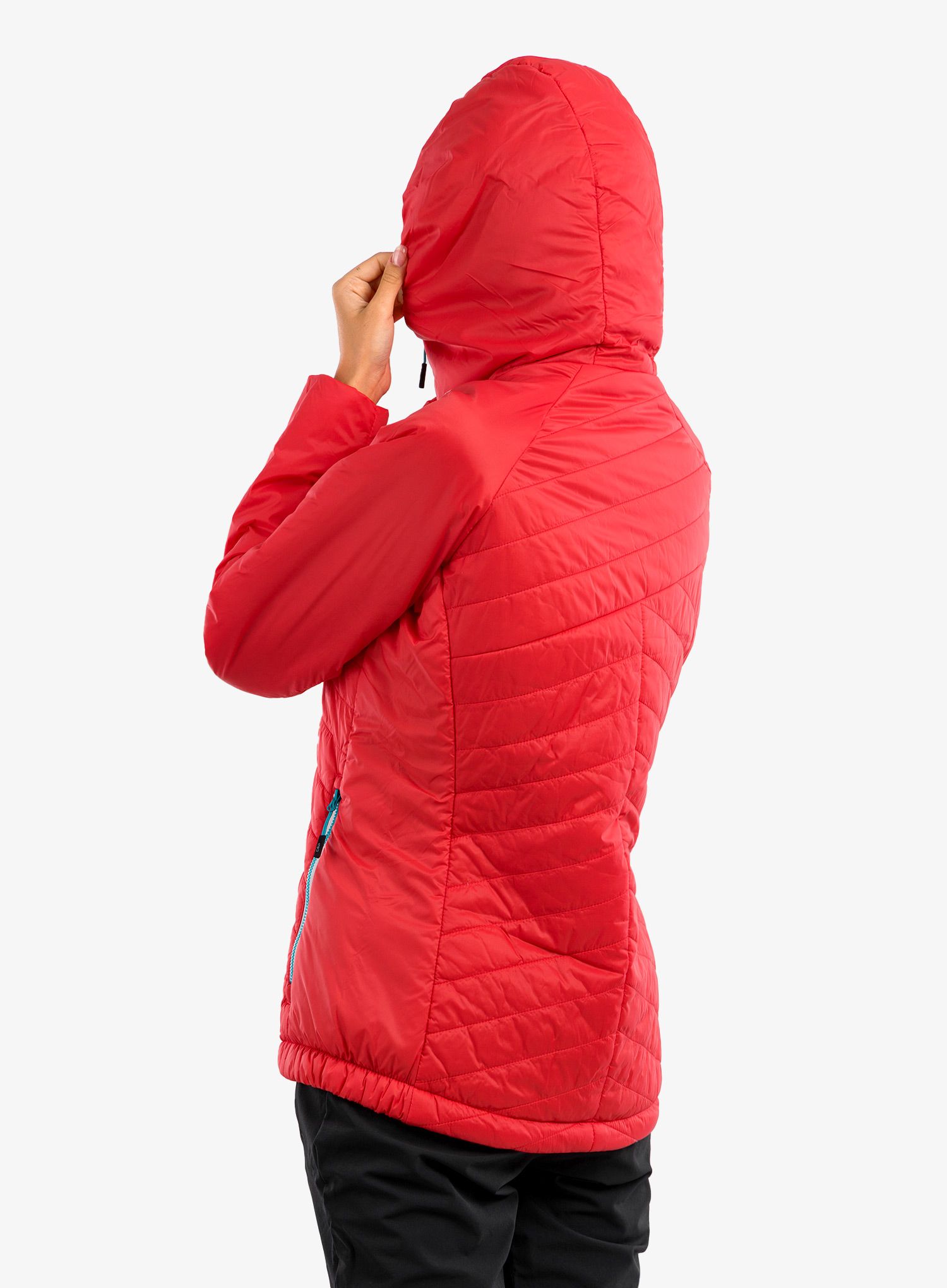 Jakna s postavom CMP Aalia Jacket Fix Hood - campari