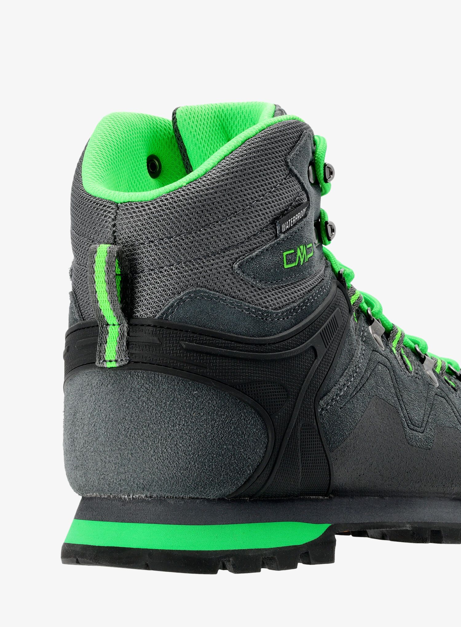 Muške planinarske cipele CMP Athunis Mid WP - grey/verde fluo