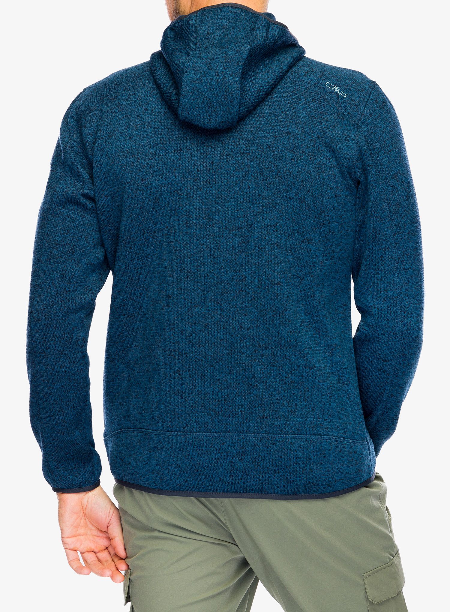 Jakna od flisa CMP Borgis Fix Hood Jacket - bluesteel/antracite