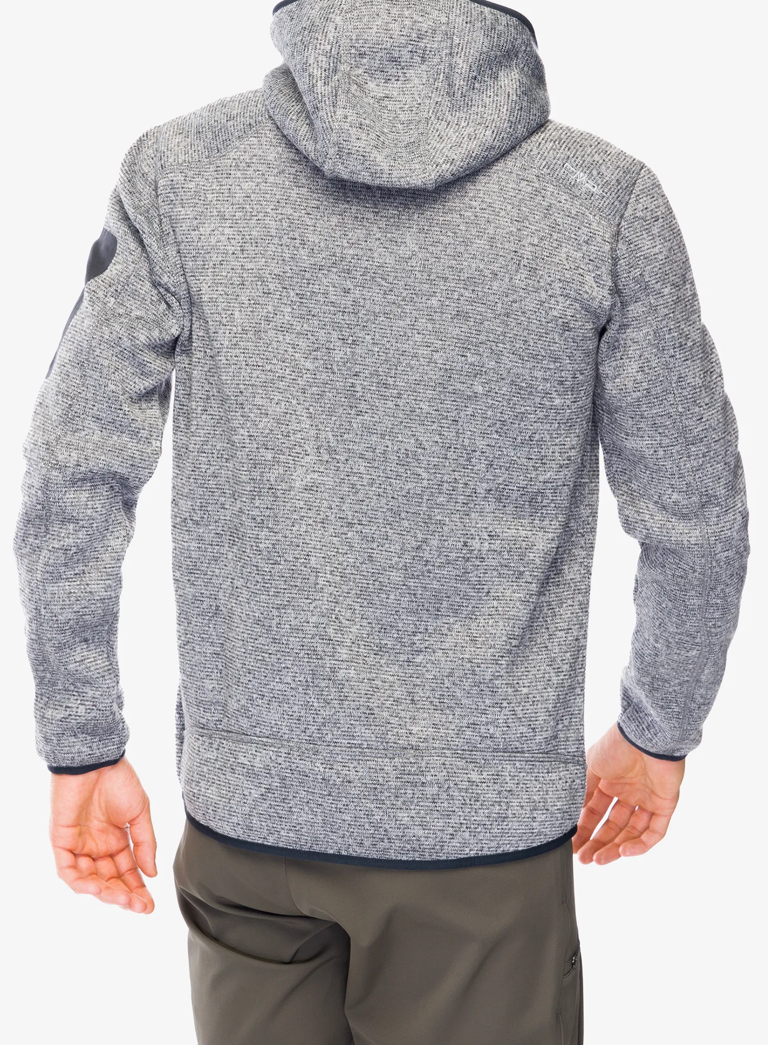 Jakna od flisa CMP Borgis Fix Hood Jacket - ice/titanio/nero