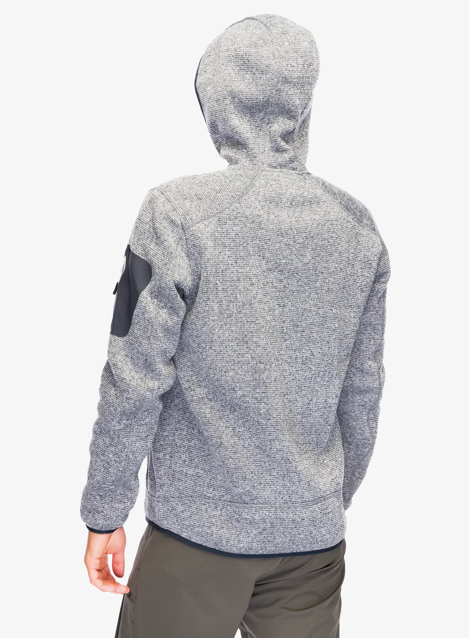 Jakna od flisa CMP Borgis Fix Hood Jacket - ice/titanio/nero