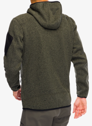 Jakna od flisa CMP Borgis Fix Hood Jacket - olive/nero
