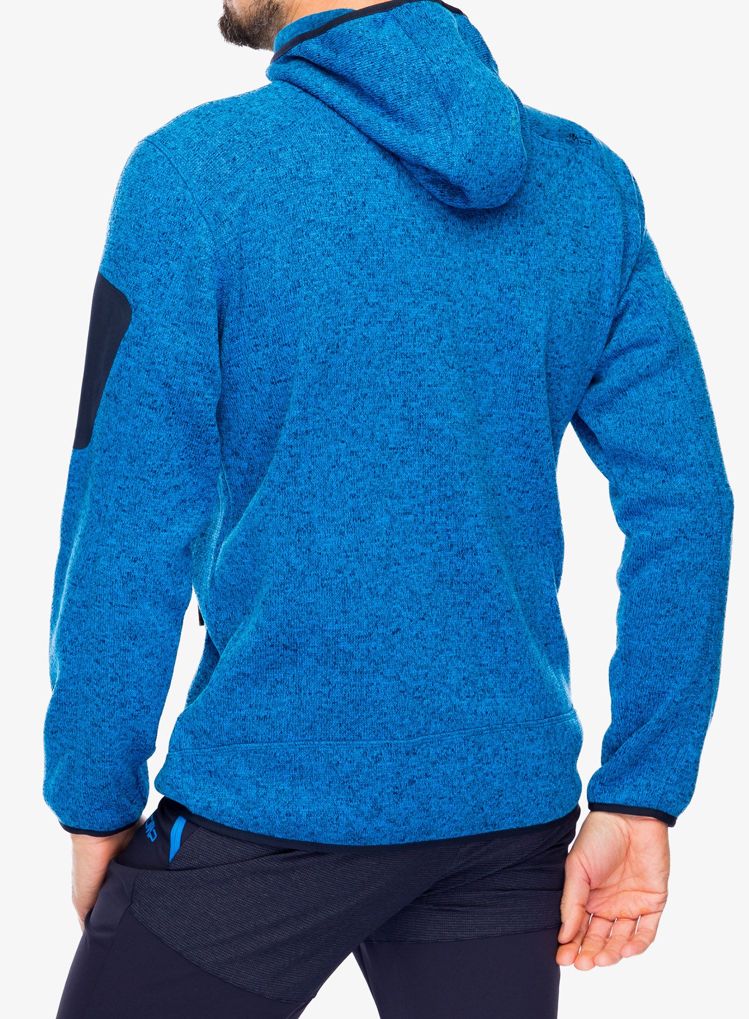Jakna od flisa CMP Borgis Fix Hood Jacket - river/black blue