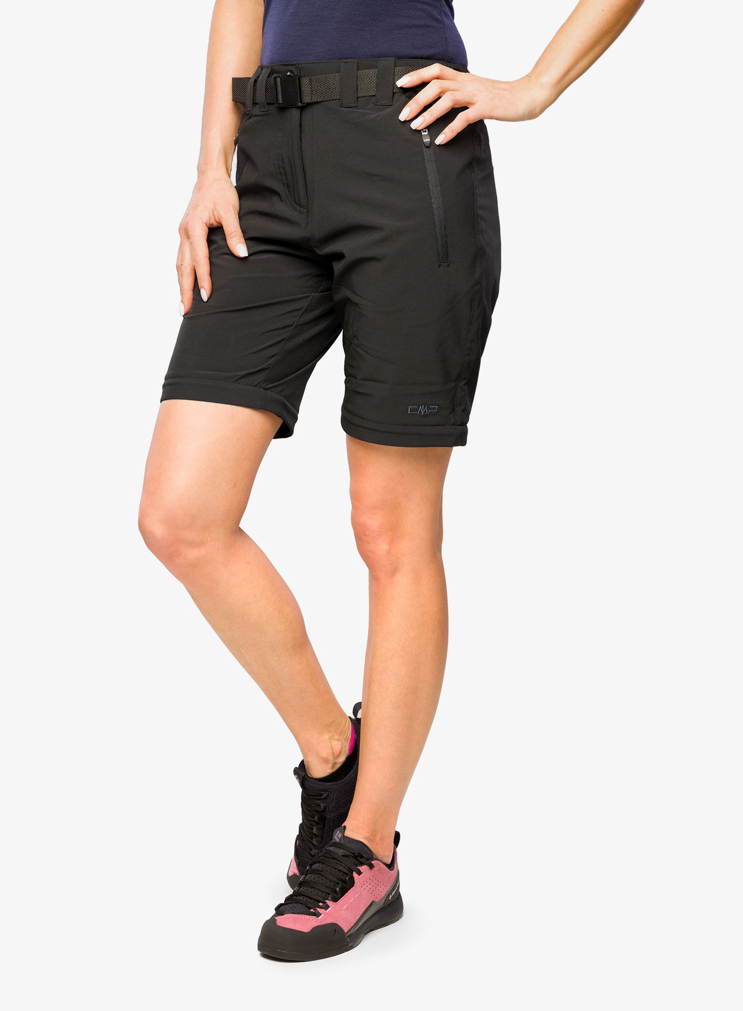 Ženske hlače s odvojivim nogavicama CMP Evelynn Zip Off Pant - nero