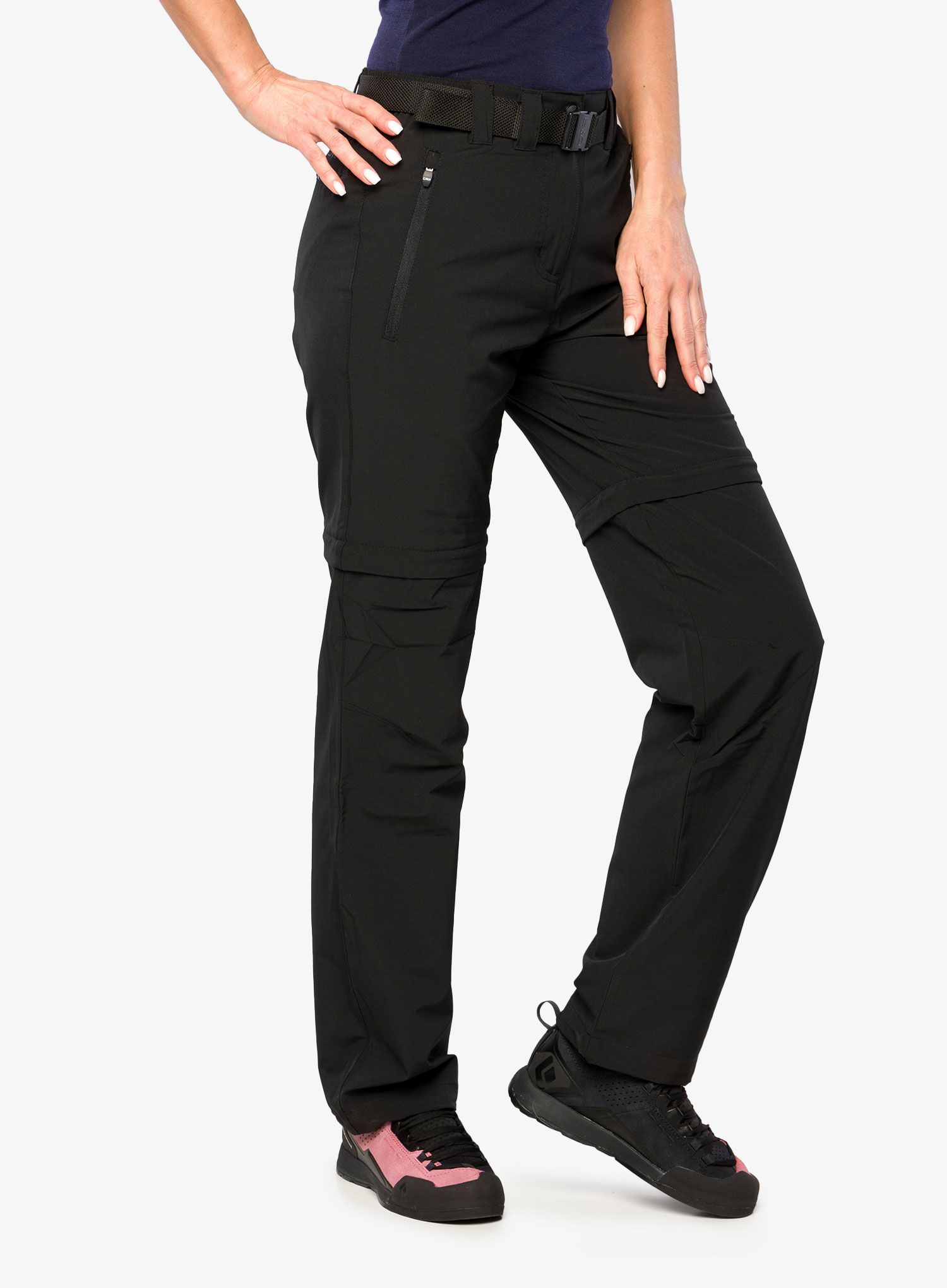 Ženske hlače s odvojivim nogavicama CMP Evelynn Zip Off Pant - nero