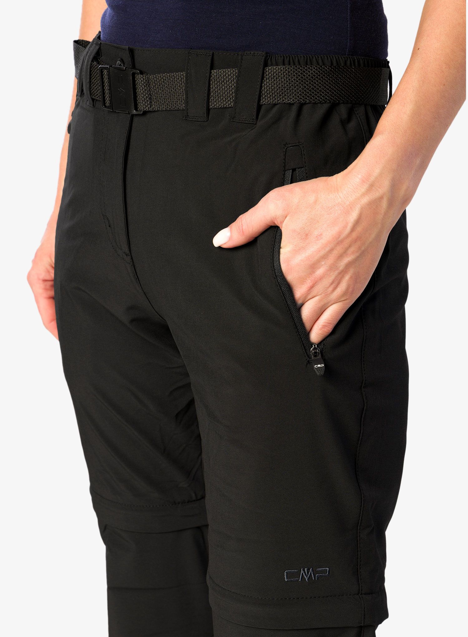 Ženske hlače s odvojivim nogavicama CMP Evelynn Zip Off Pant - nero