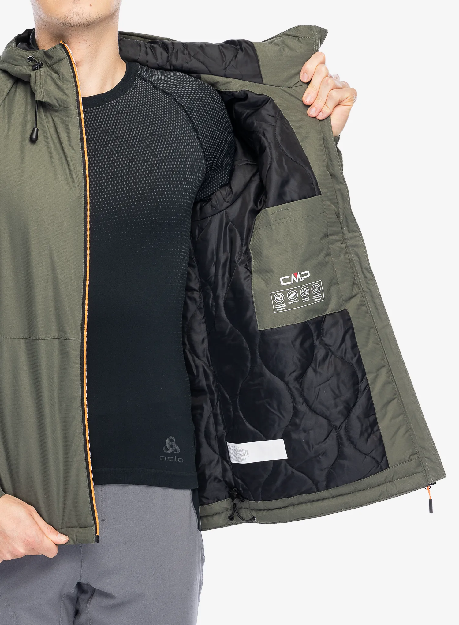 Jakna s postavom CMP Franz Jacket Fix Hood - olive