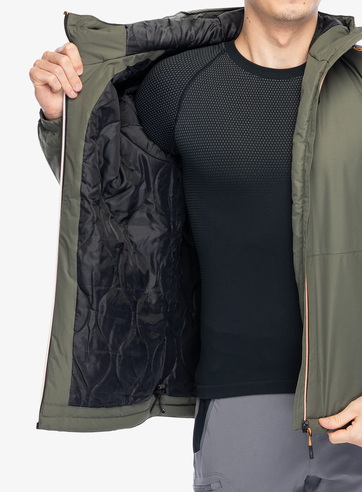 Jakna s postavom CMP Franz Jacket Fix Hood - olive