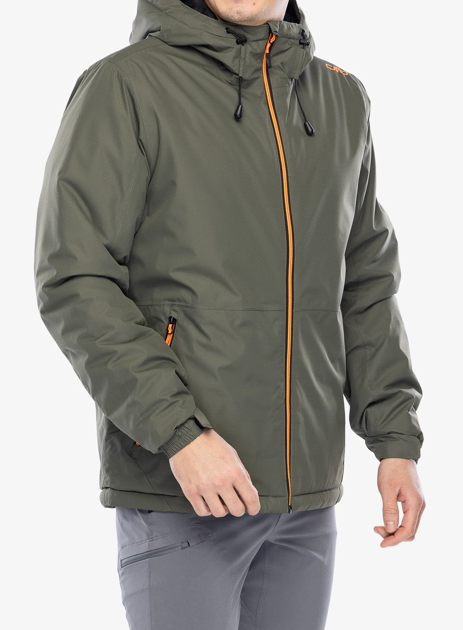 Jakna s postavom CMP Franz Jacket Fix Hood - olive