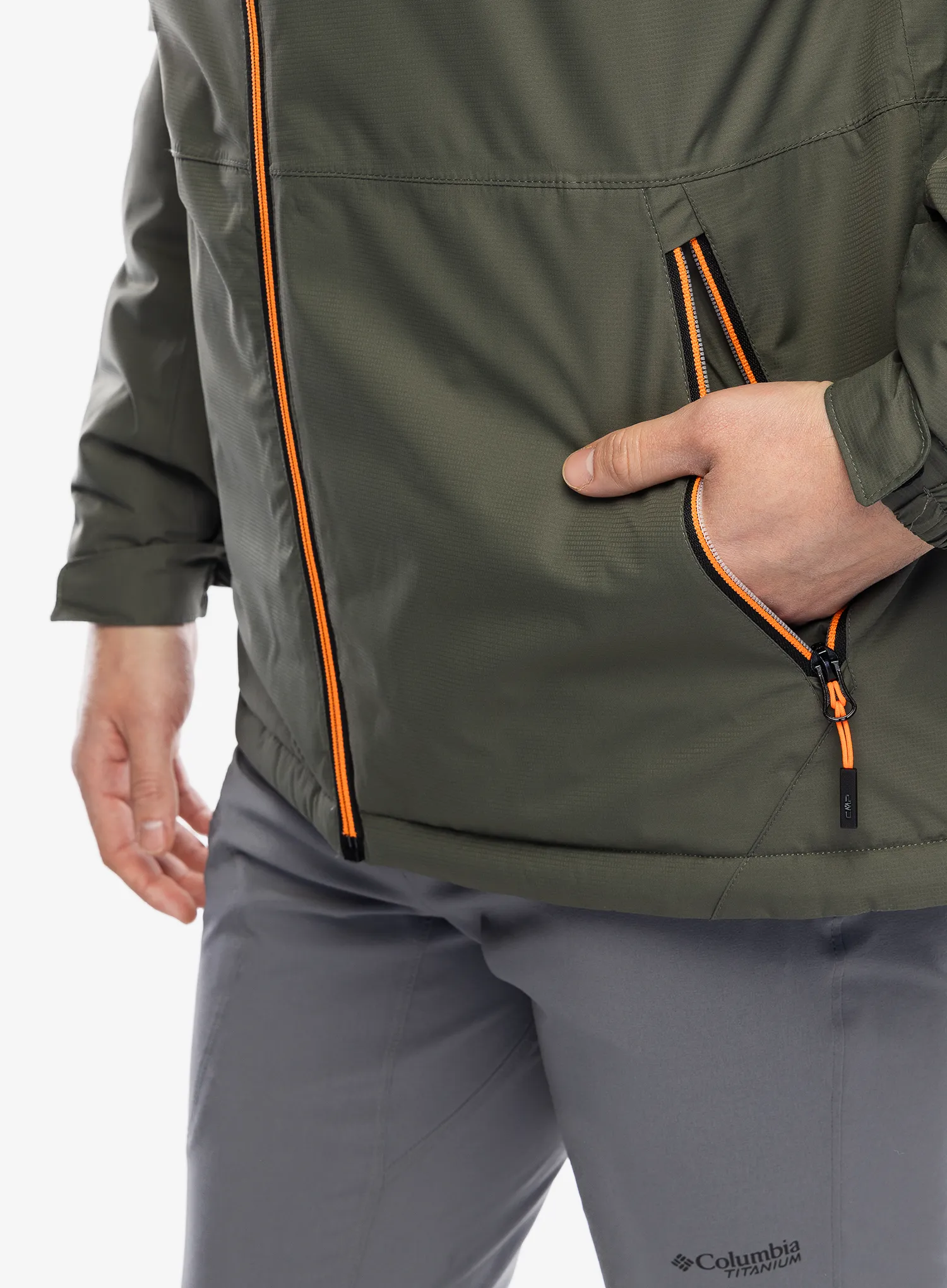 Jakna s postavom CMP Franz Jacket Fix Hood - olive