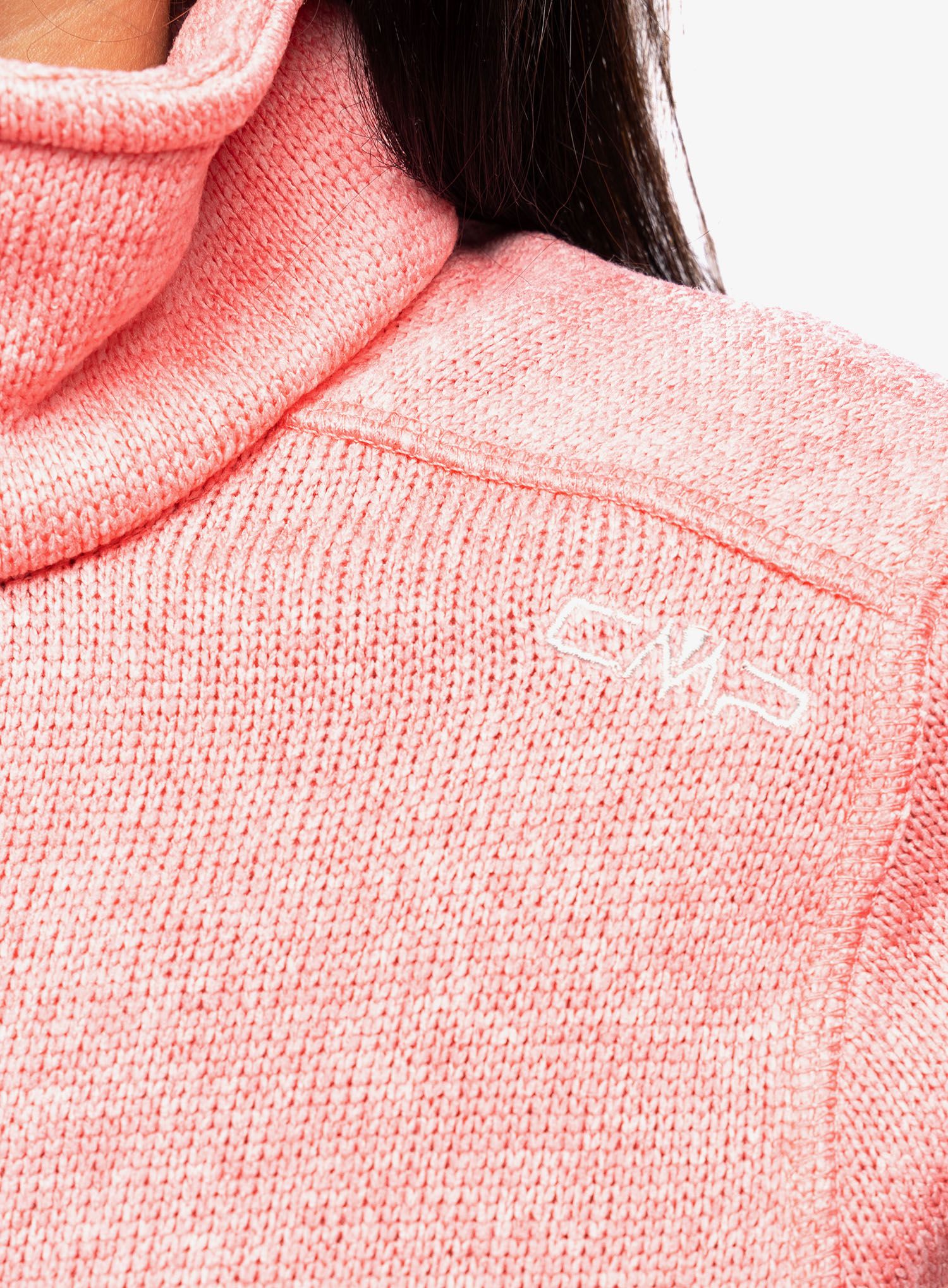 Ženska dukserica od flisa CMP Haze Jacket Knitted - pesca/gesso