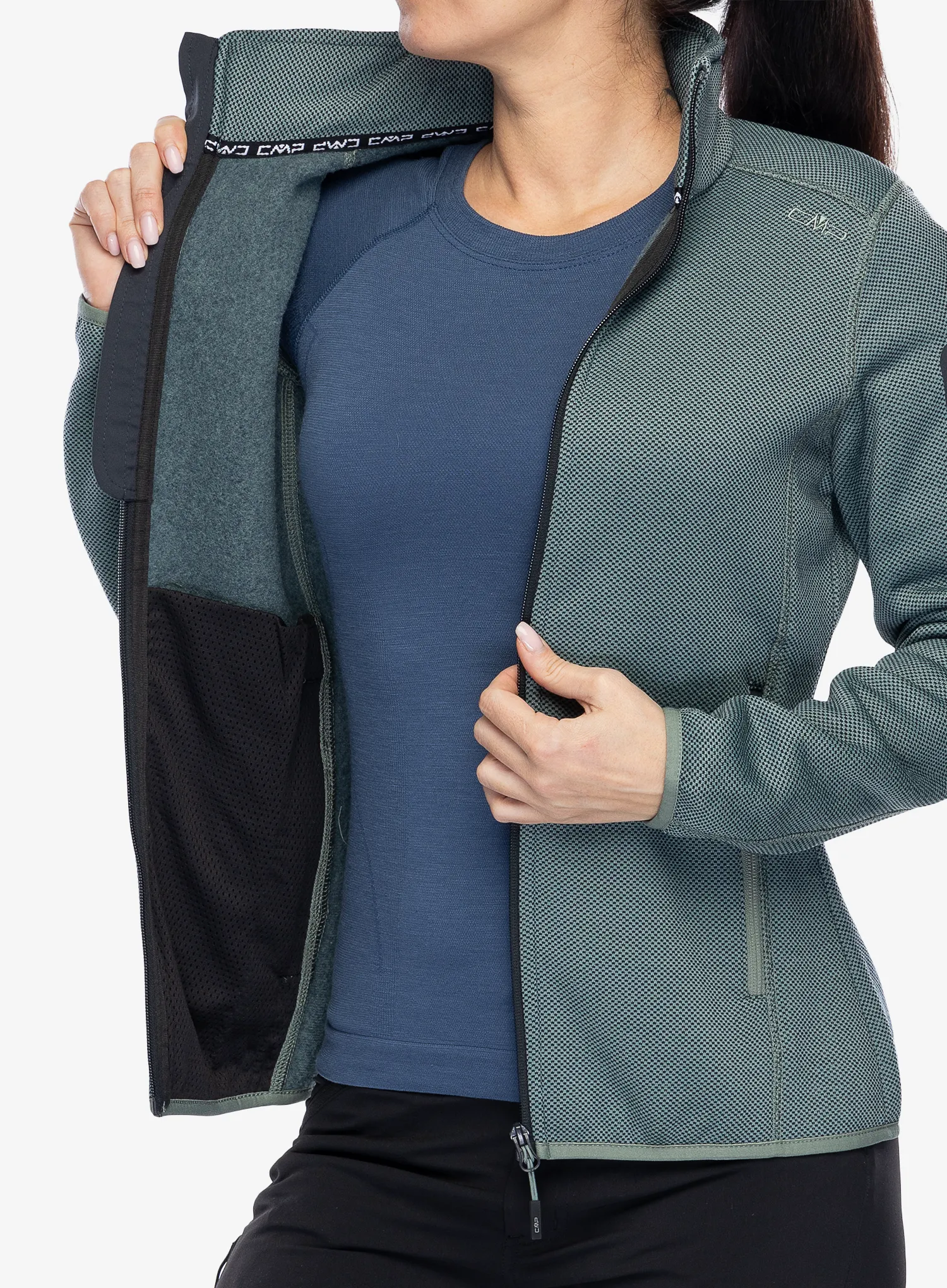 Ženska jakna od flisa CMP Haze Jacket - mineral