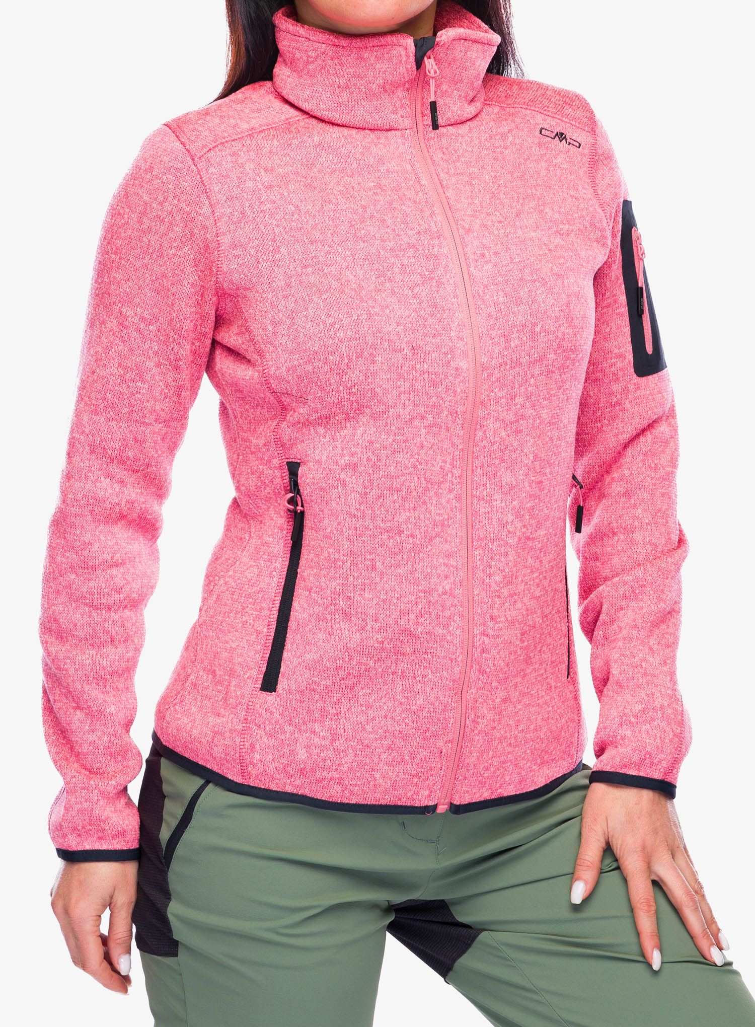 Ženska jakna od flisa CMP Haze Jacket - orchidea/lotus