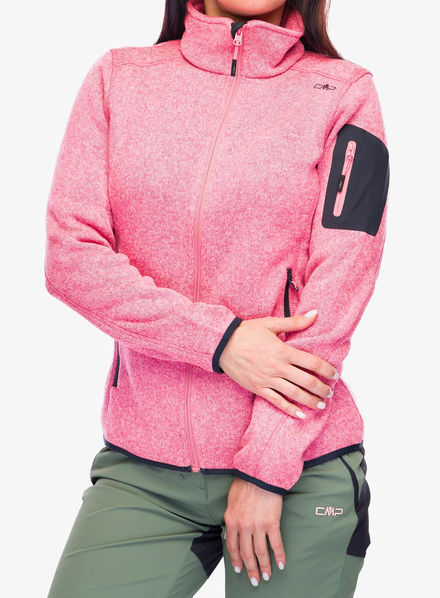 Ženska jakna od flisa CMP Haze Jacket - orchidea/lotus