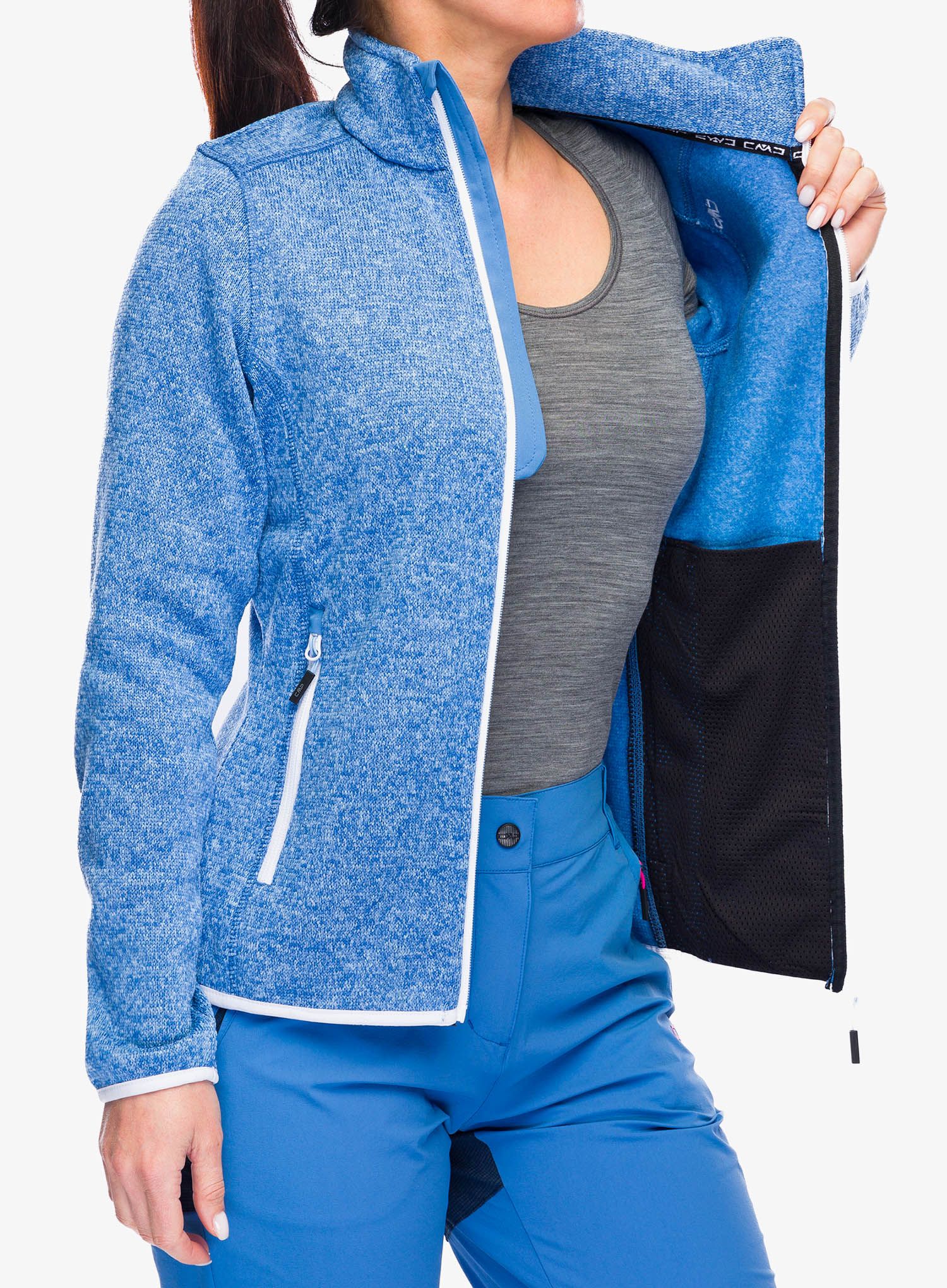 Ženska jakna od flisa CMP Haze Jacket - provenza/sky