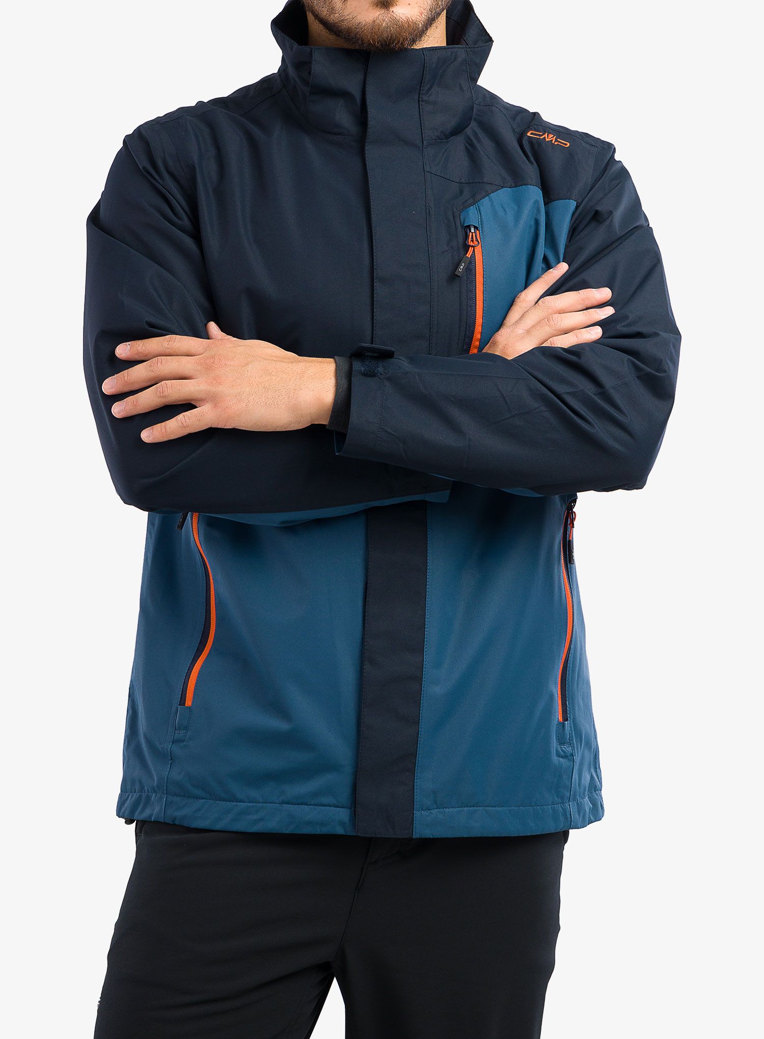 Jakna 3u1 CMP Hugo Jacket Zip Hood - black blue