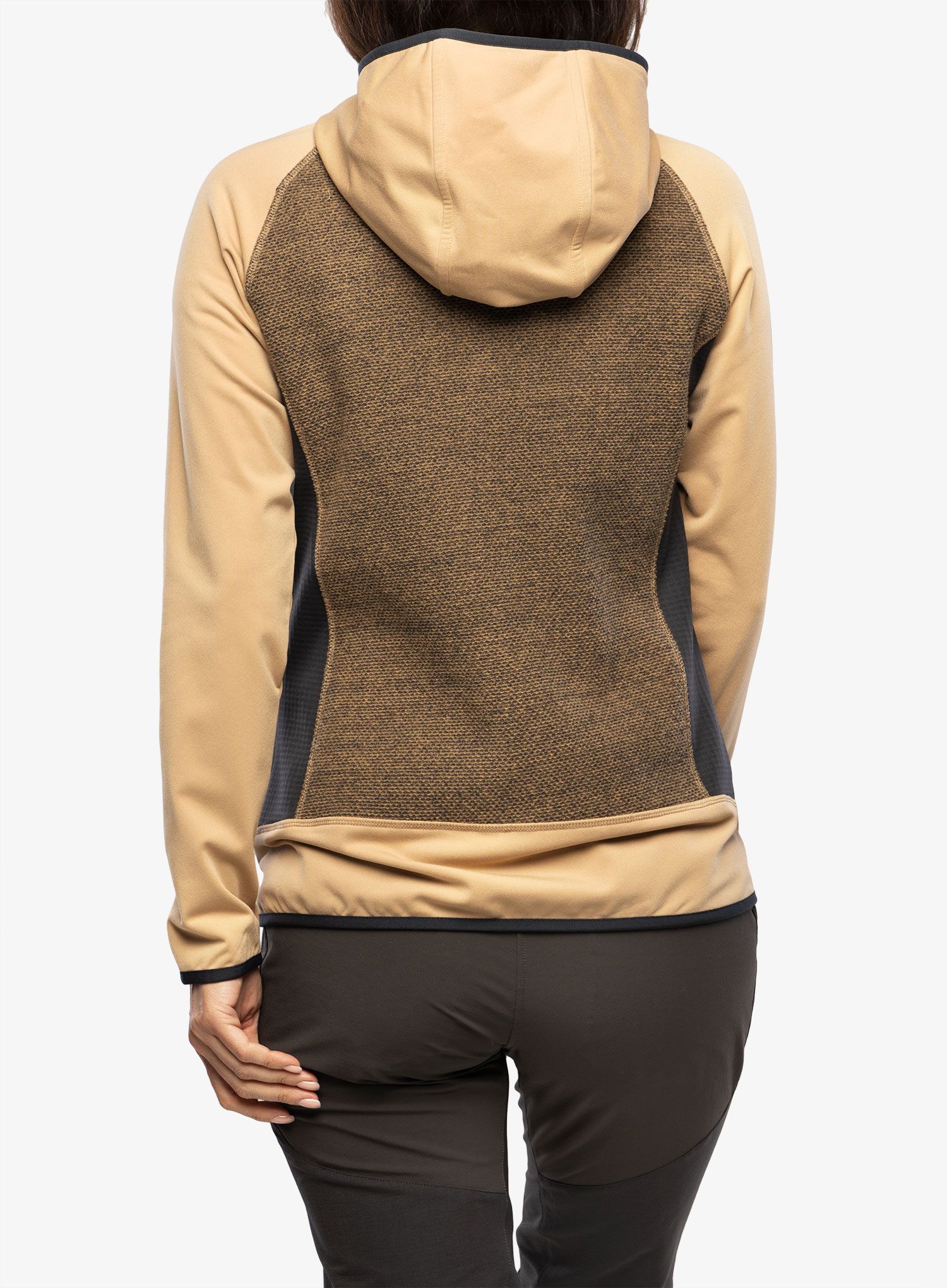Ženska jakna od flisa CMP Jacket Fix Hood Ahri - sesamo/antracite