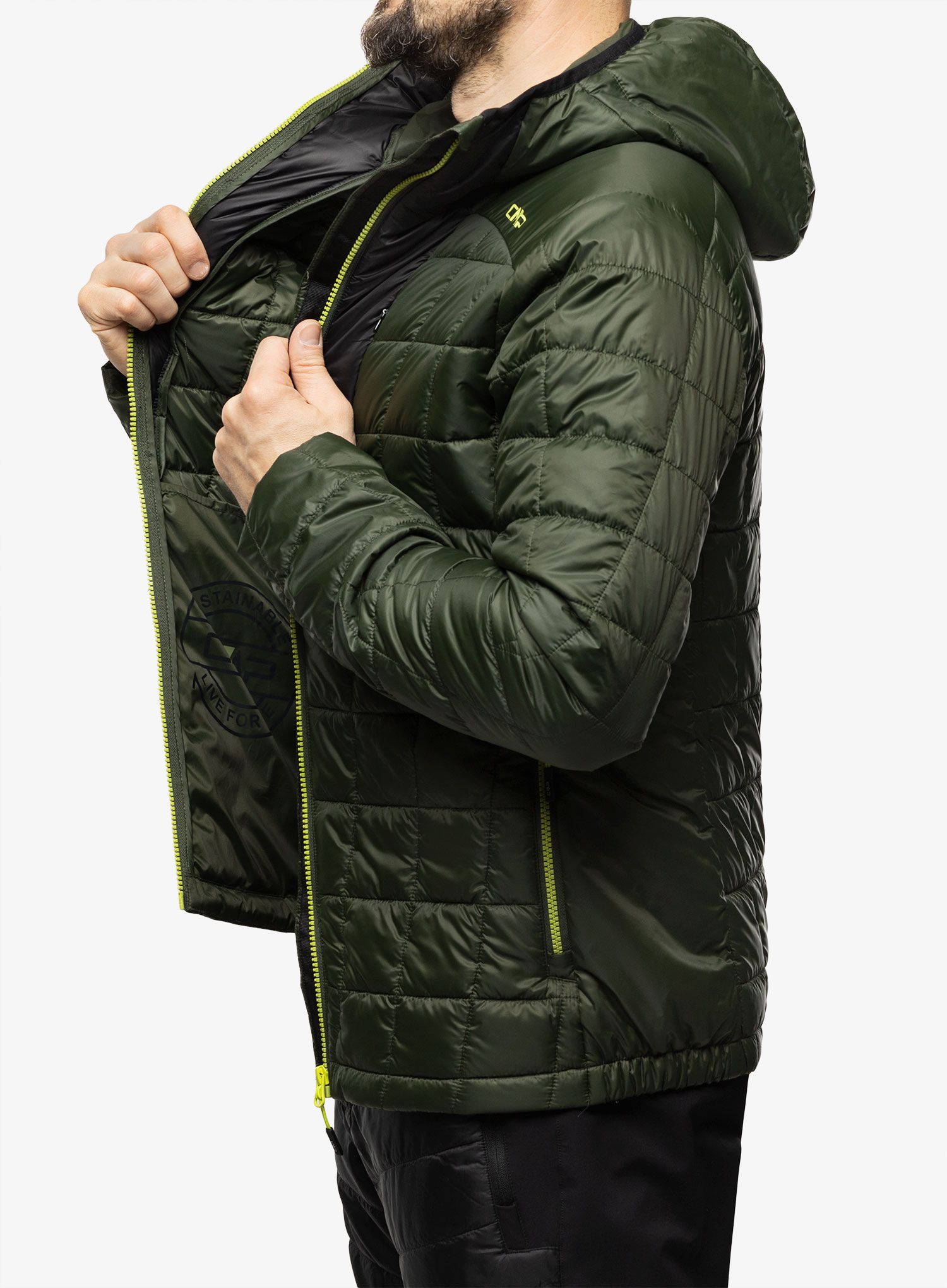 Jakna s postavom CMP Jacket Fix Hood Master - oil green