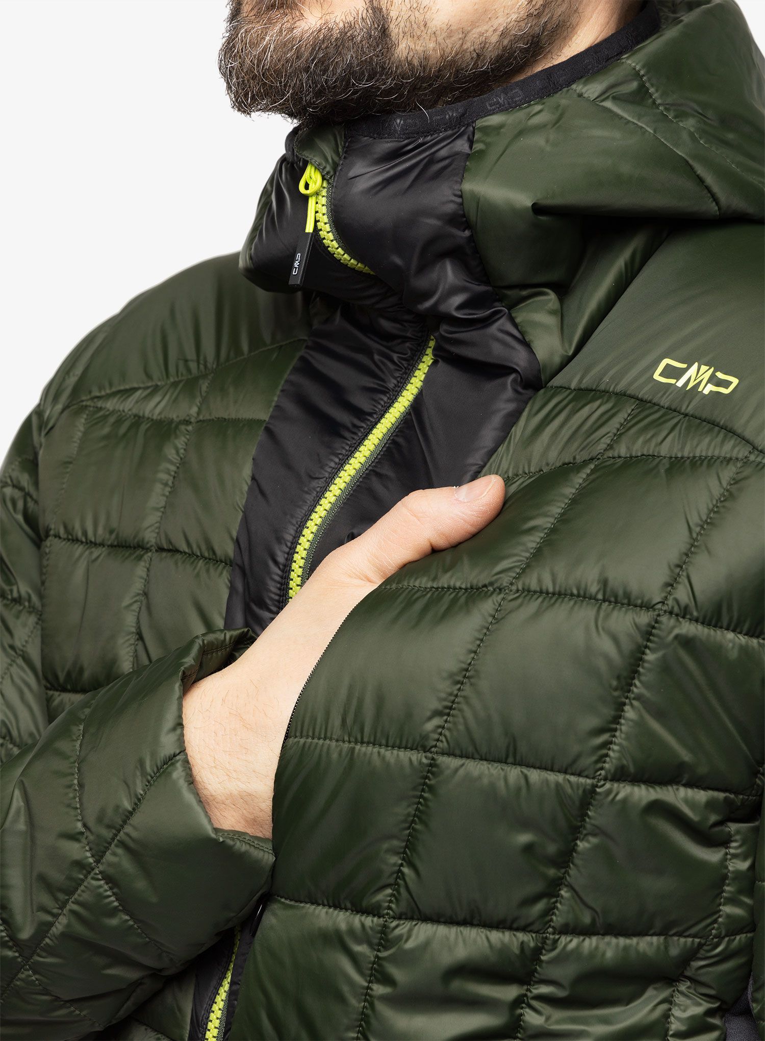 Jakna s postavom CMP Jacket Fix Hood Master - oil green