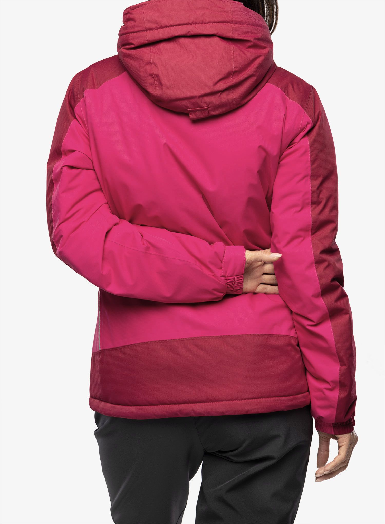 Jakna s postavom ženska CMP Jacket Fix Hood Teemo - fuxia