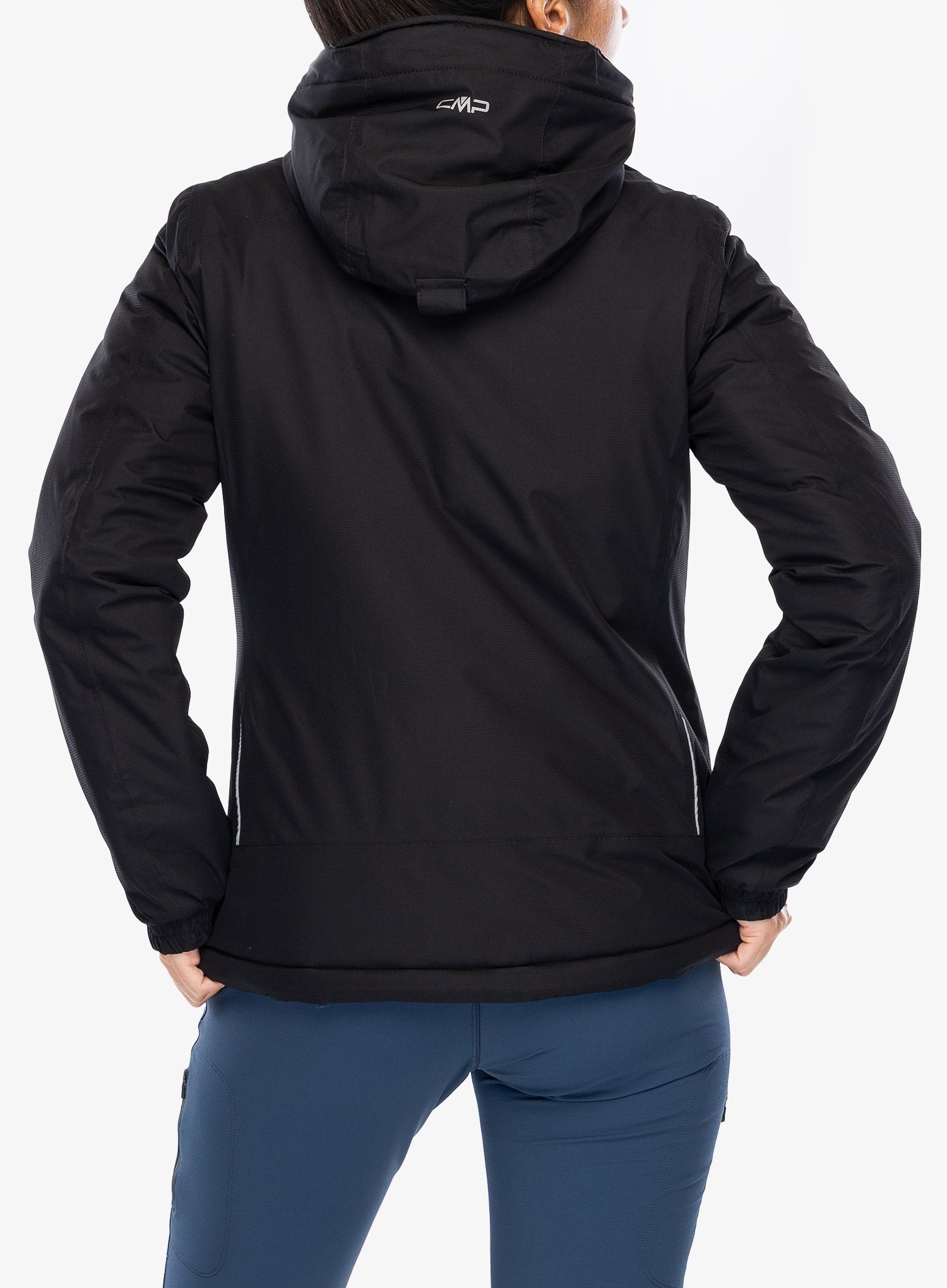 Jakna s postavom ženska CMP Jacket Fix Hood Teemo - nero