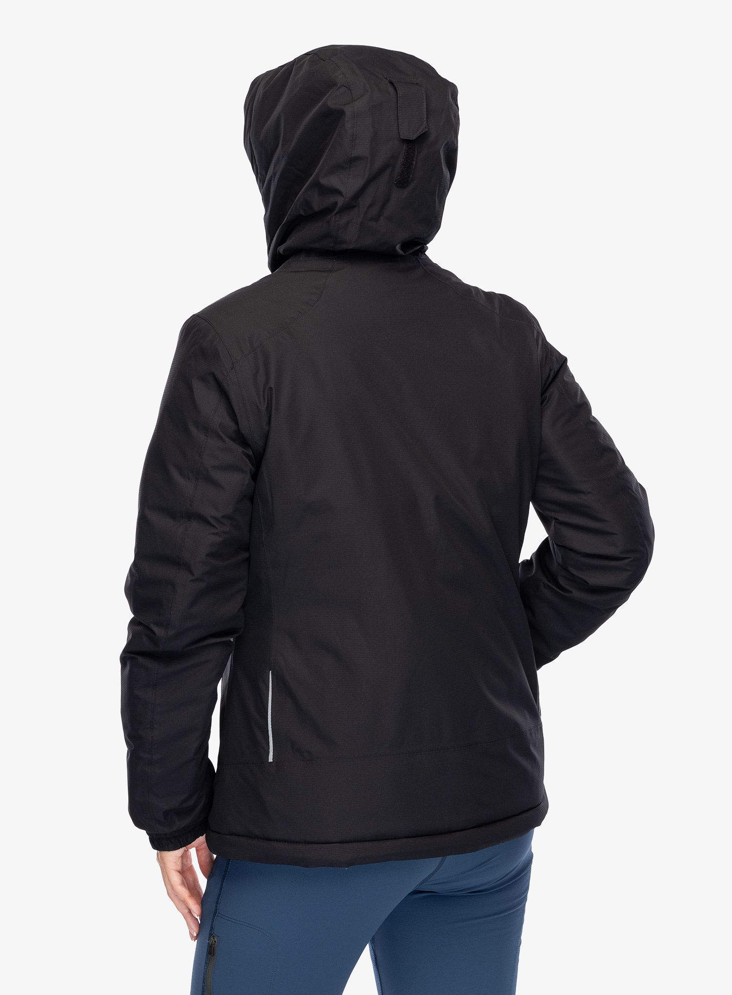 Jakna s postavom ženska CMP Jacket Fix Hood Teemo - nero