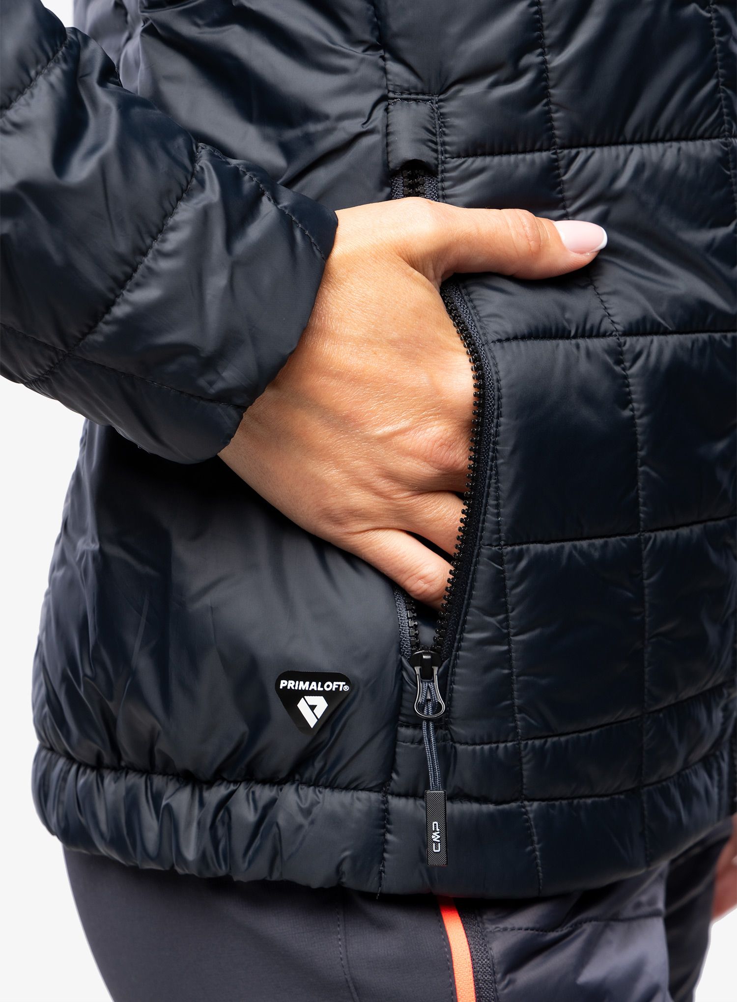 Jakna s postavom ženska CMP Jacket Fix Hood Ziggs - antracite