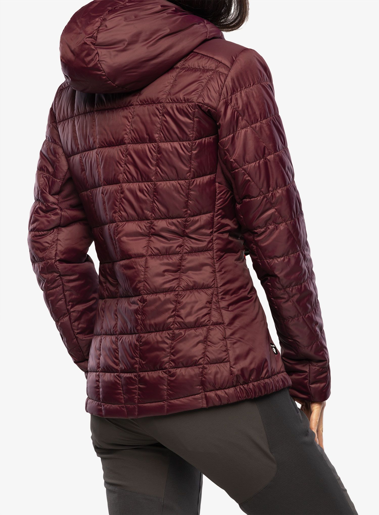 Jakna s postavom ženska CMP Jacket Fix Hood Ziggs - burgundy