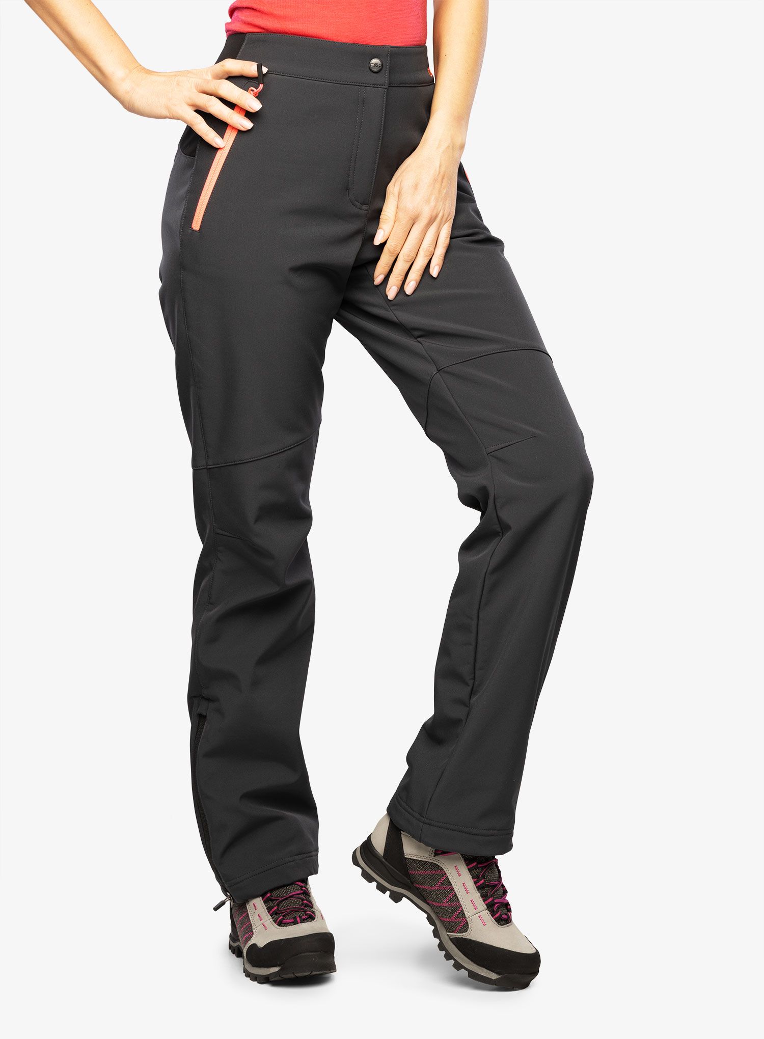 Ženske planinarske hlače CMP June Long Pant - antracite