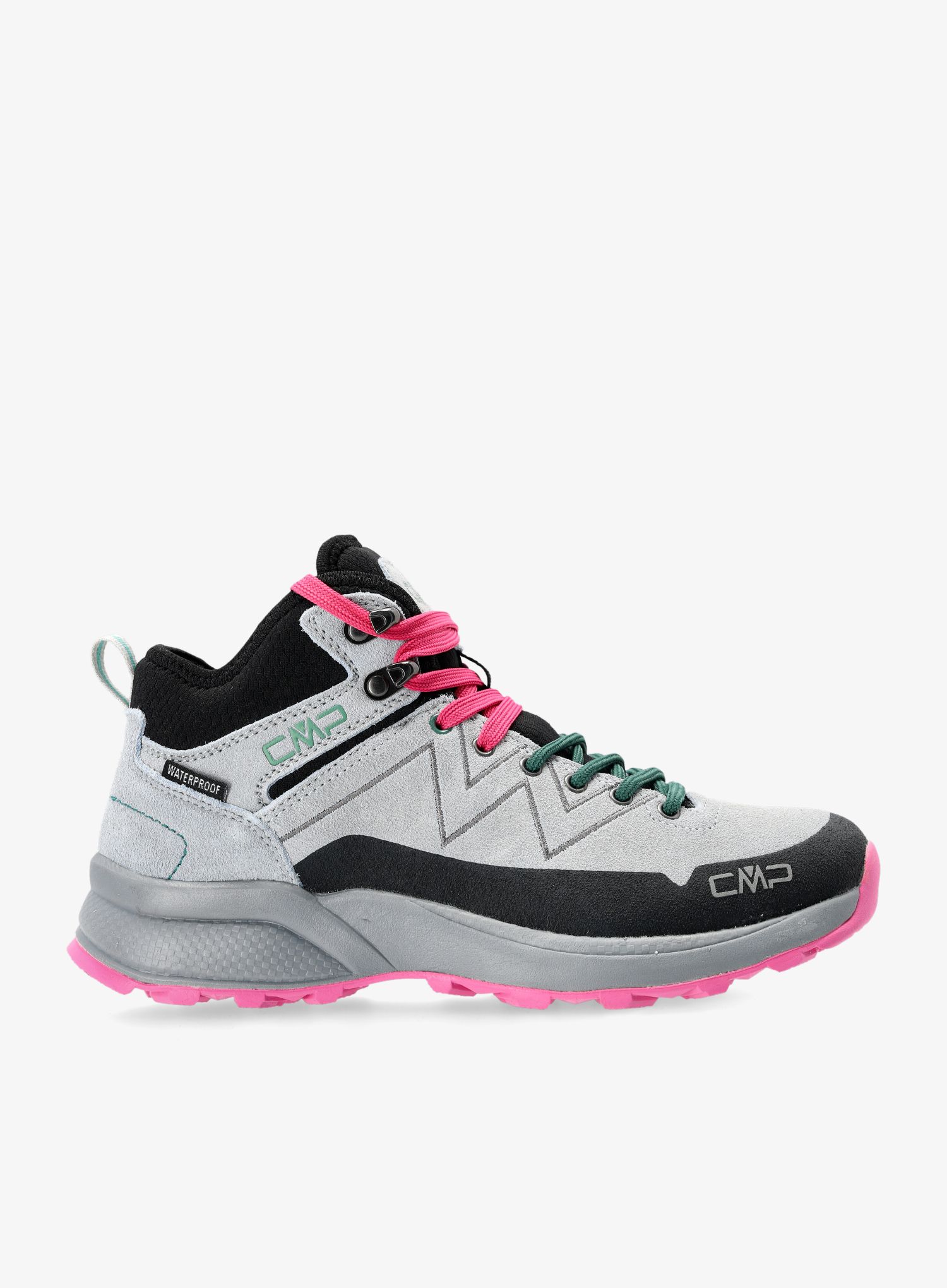 Ženske planinarske cipele CMP Kaleepso Mid Hiking Shoe WP - grey/menta