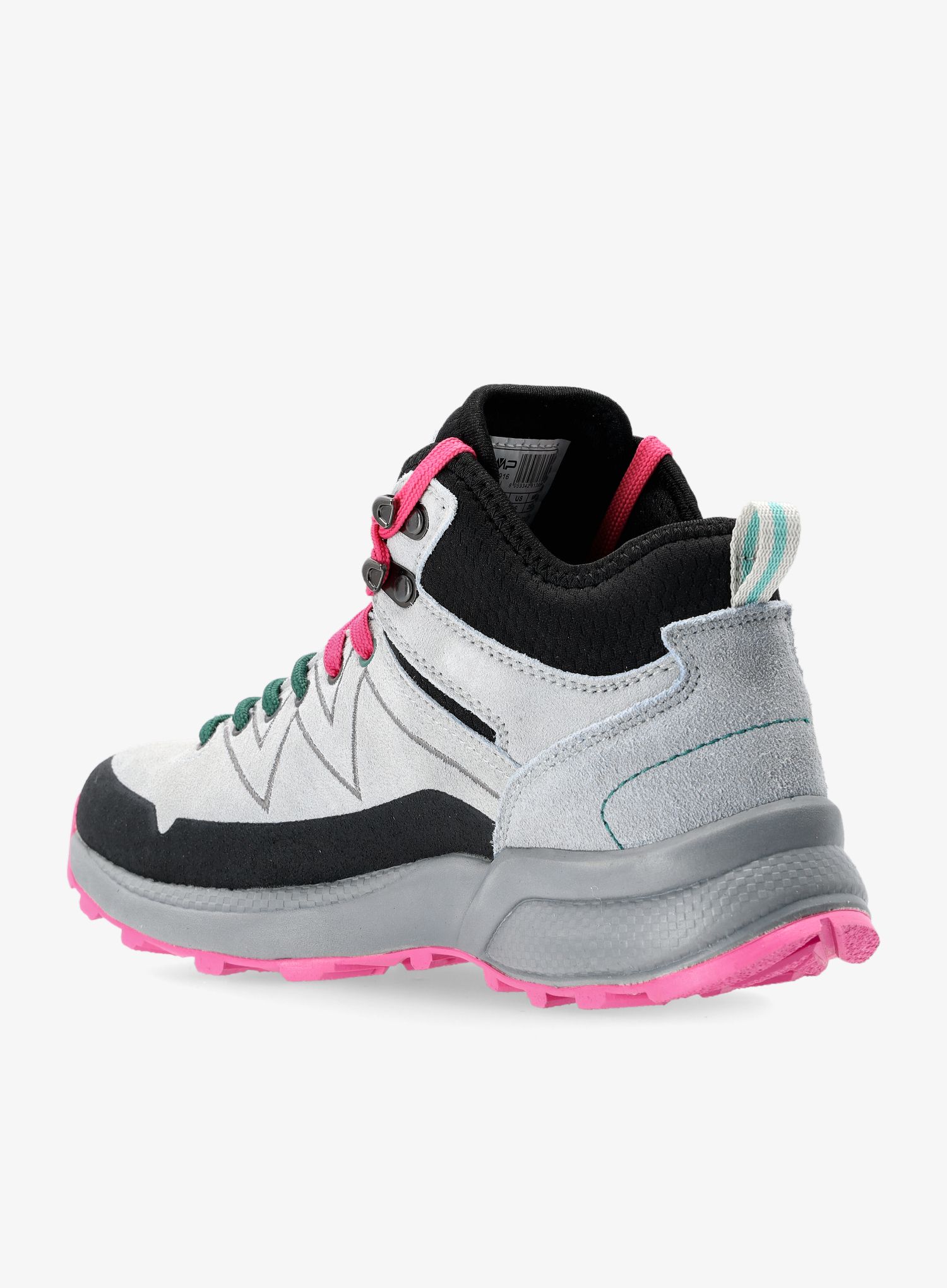 Ženske planinarske cipele CMP Kaleepso Mid Hiking Shoe WP - grey/menta
