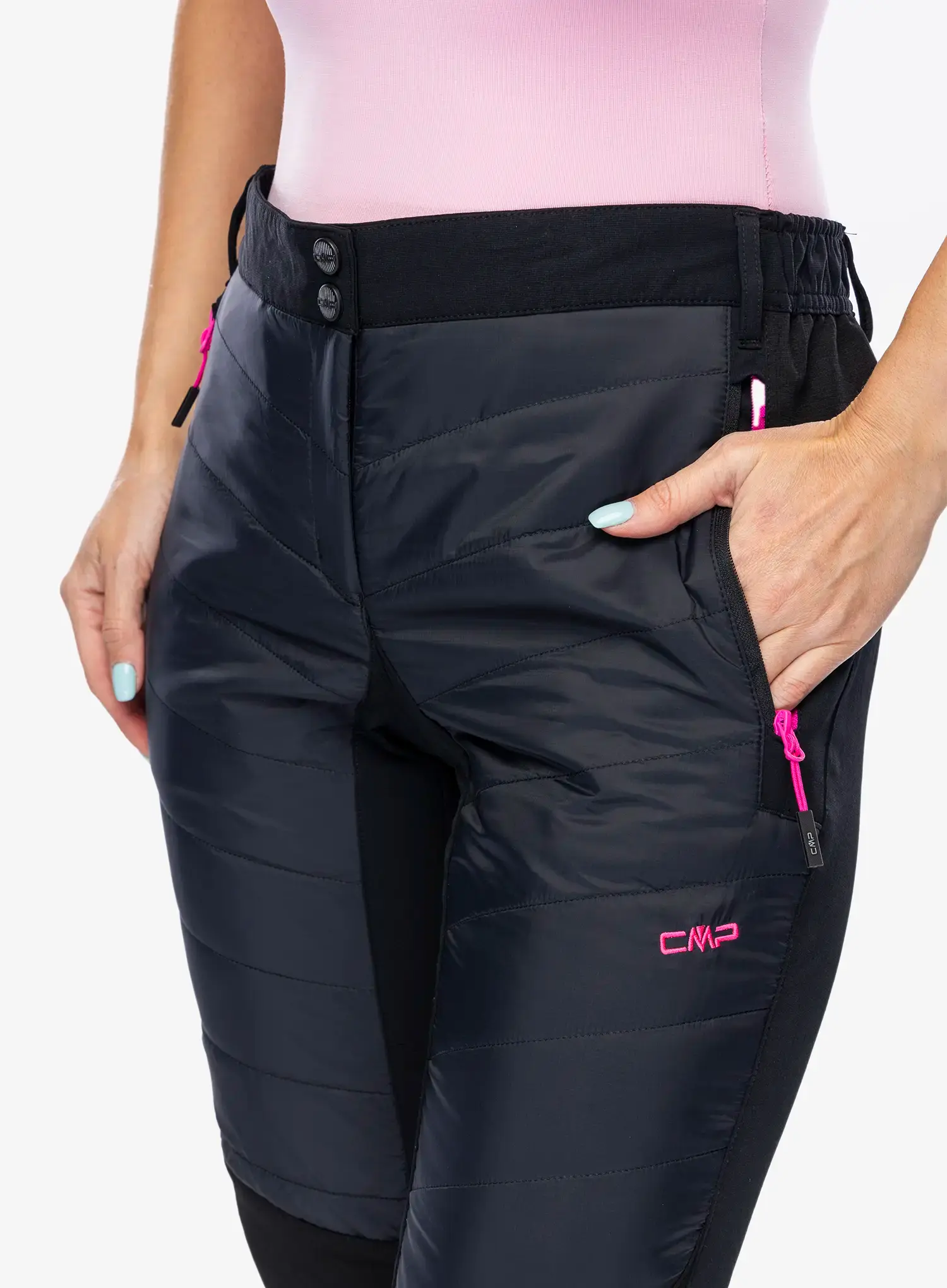 Ženske planinarske hlače CMP Marina Pant - nero/festival