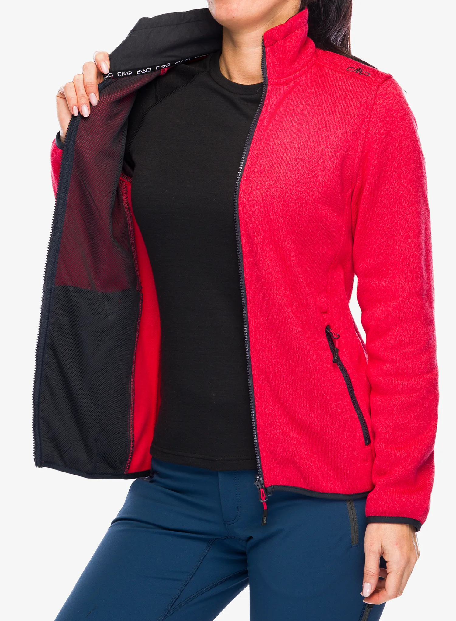 Ženska jakna 3u1 CMP Page Jacket Zip Hood Detachble Inn.Jacket - antracite/corallo