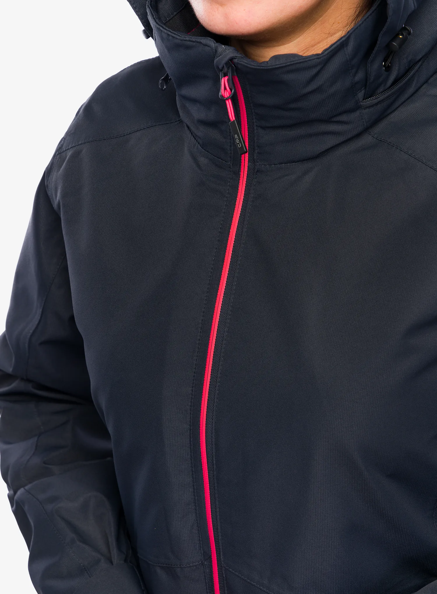 Ženska jakna 3u1 CMP Page Jacket Zip Hood Detachble Inn.Jacket - antracite/corallo