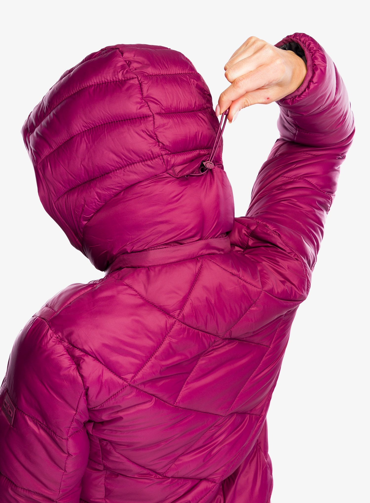 Ženski kaput CMP Pensa Parka Snaps Hood - rubino