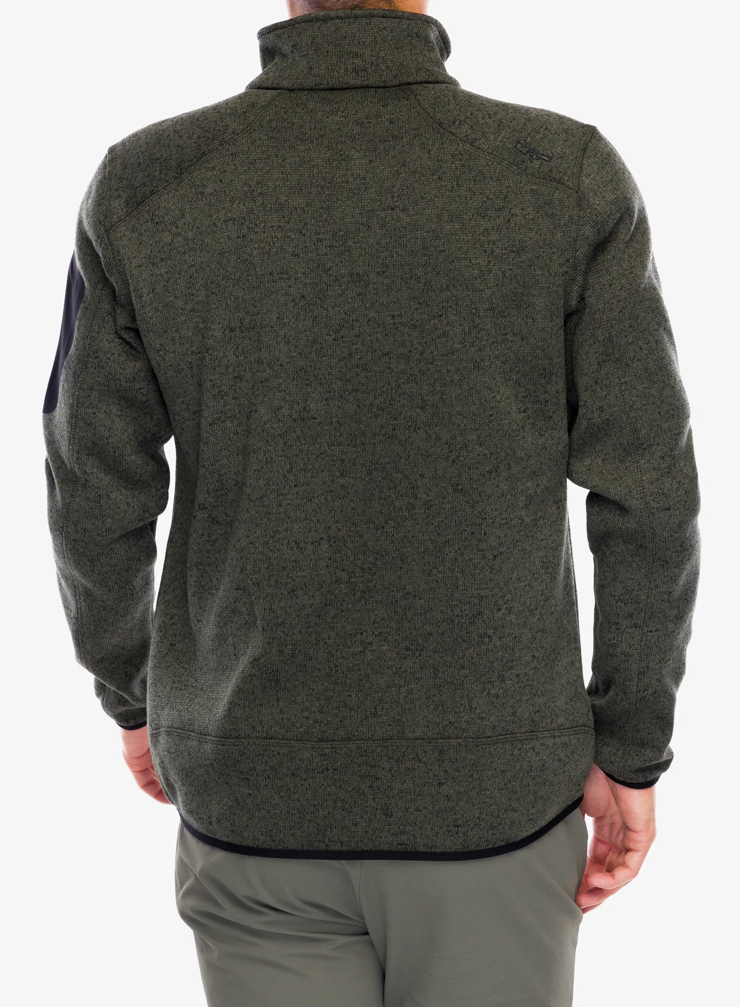 Jakna od flisa CMP Perl Jacket Knitted - olive/nero