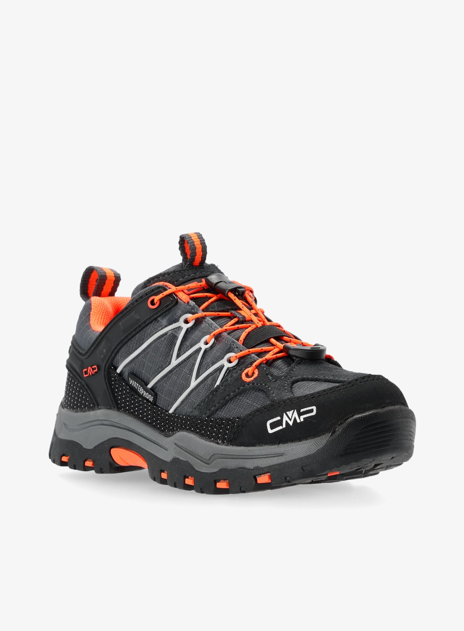 Dječje cipele CMP Rigel Low Trekking Shoe WP - antracite/flash orange