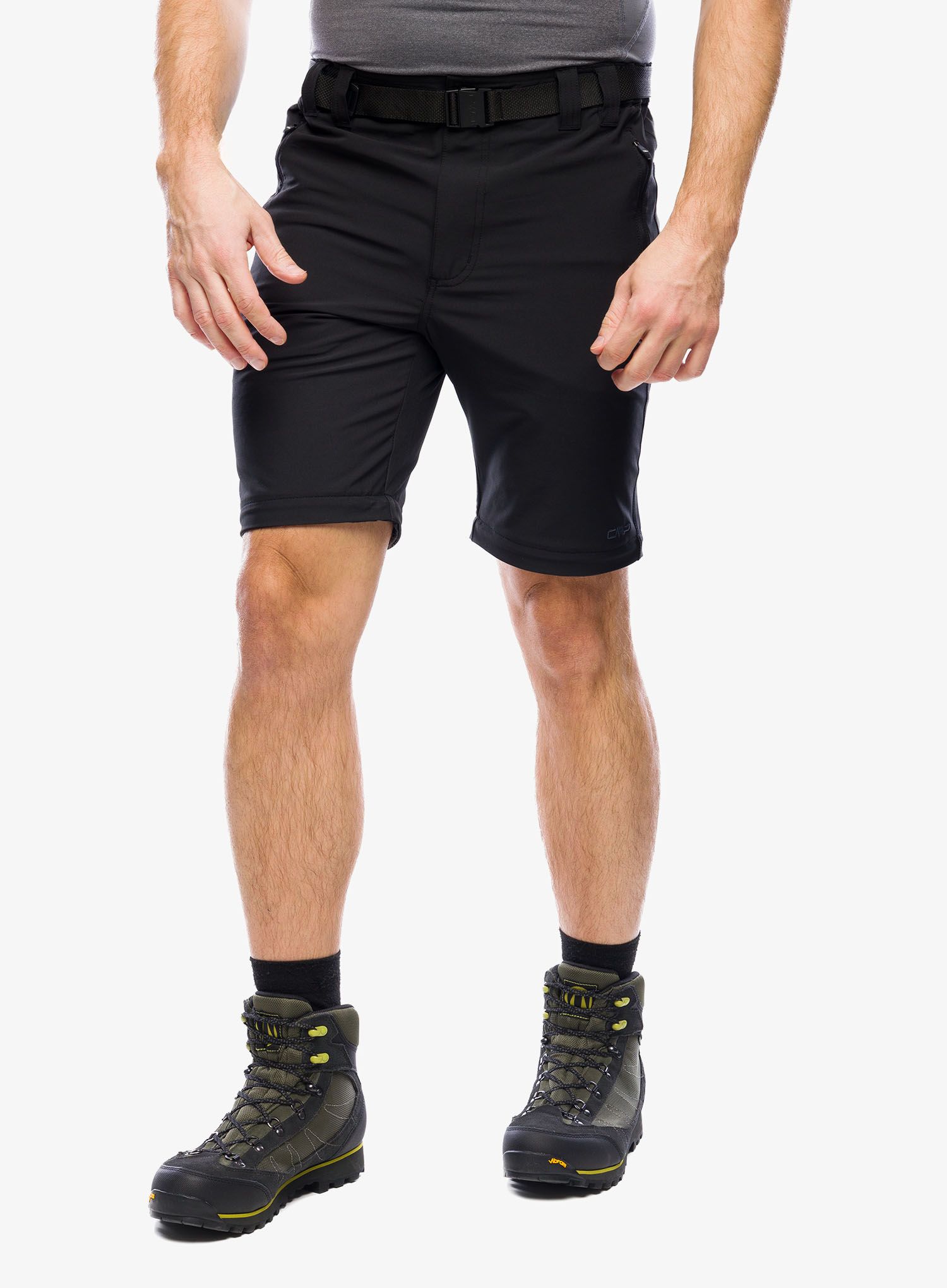 Hlače CMP Rule Zip Off Pant Stretch Polyester - nero