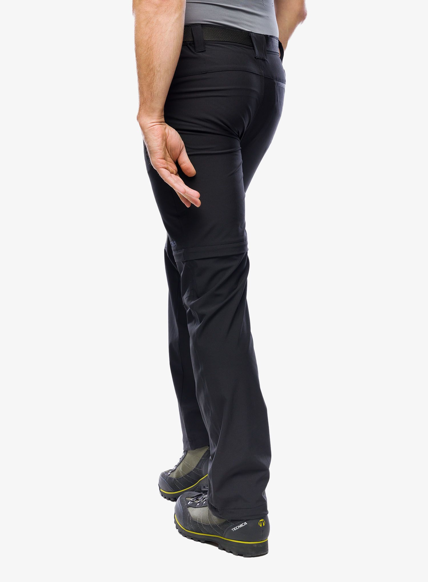 Hlače CMP Rule Zip Off Pant Stretch Polyester - nero