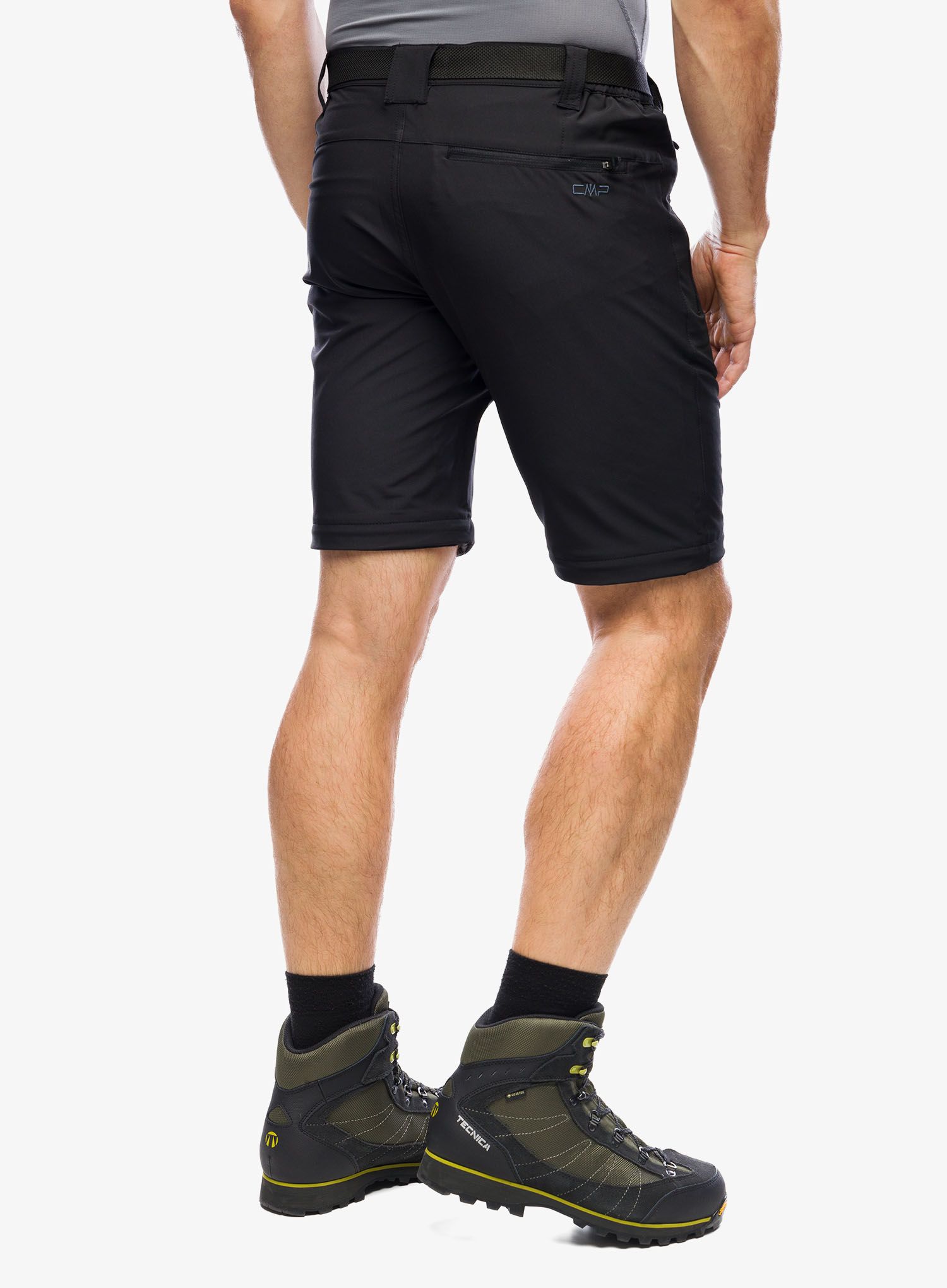 Hlače CMP Rule Zip Off Pant Stretch Polyester - nero