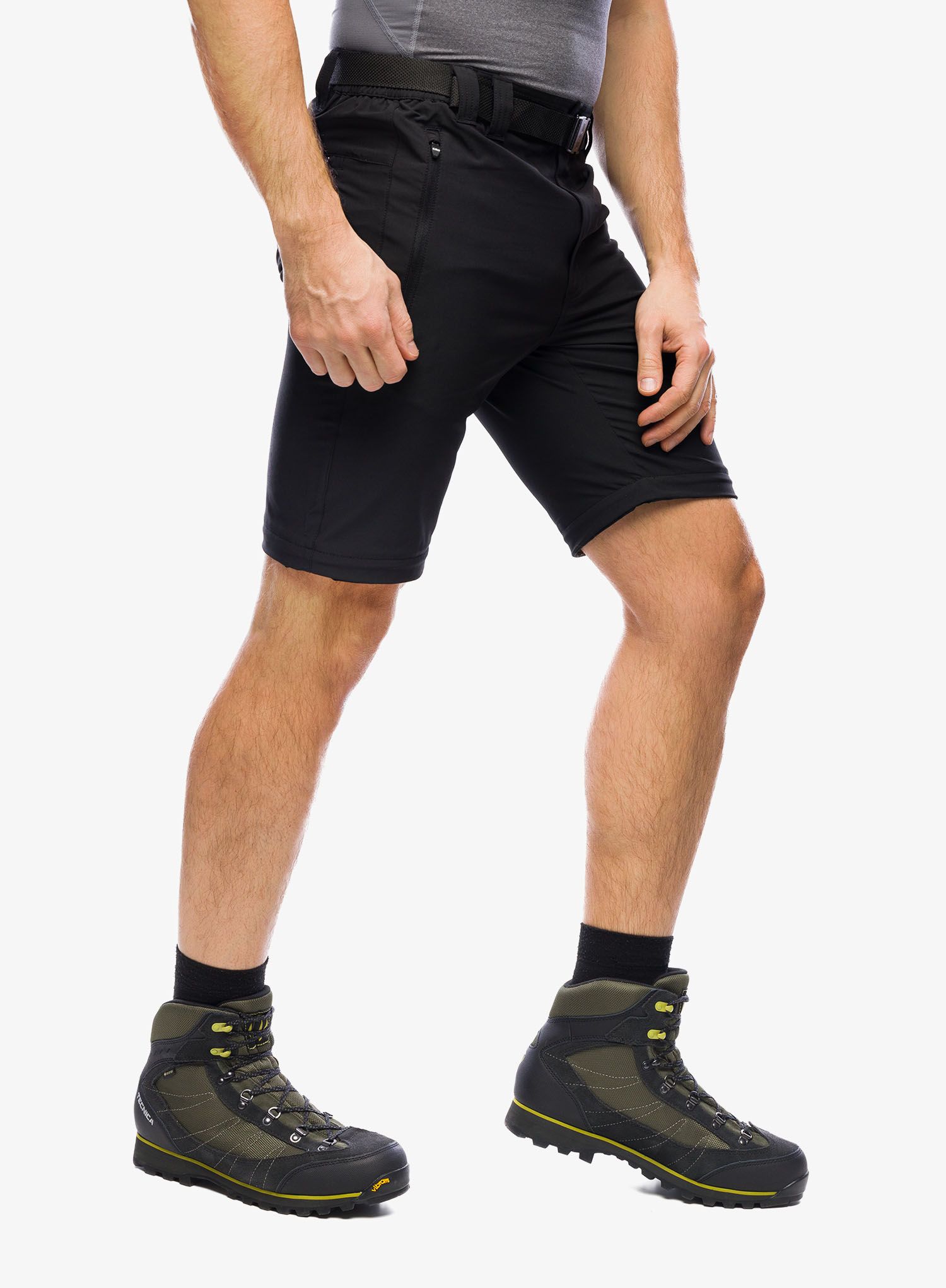Hlače CMP Rule Zip Off Pant Stretch Polyester - nero