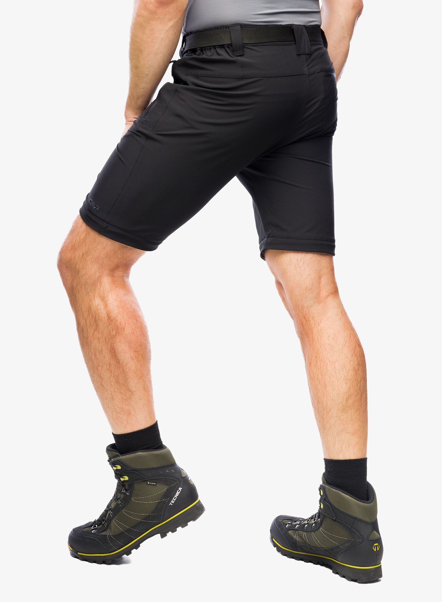Hlače CMP Rule Zip Off Pant Stretch Polyester - nero