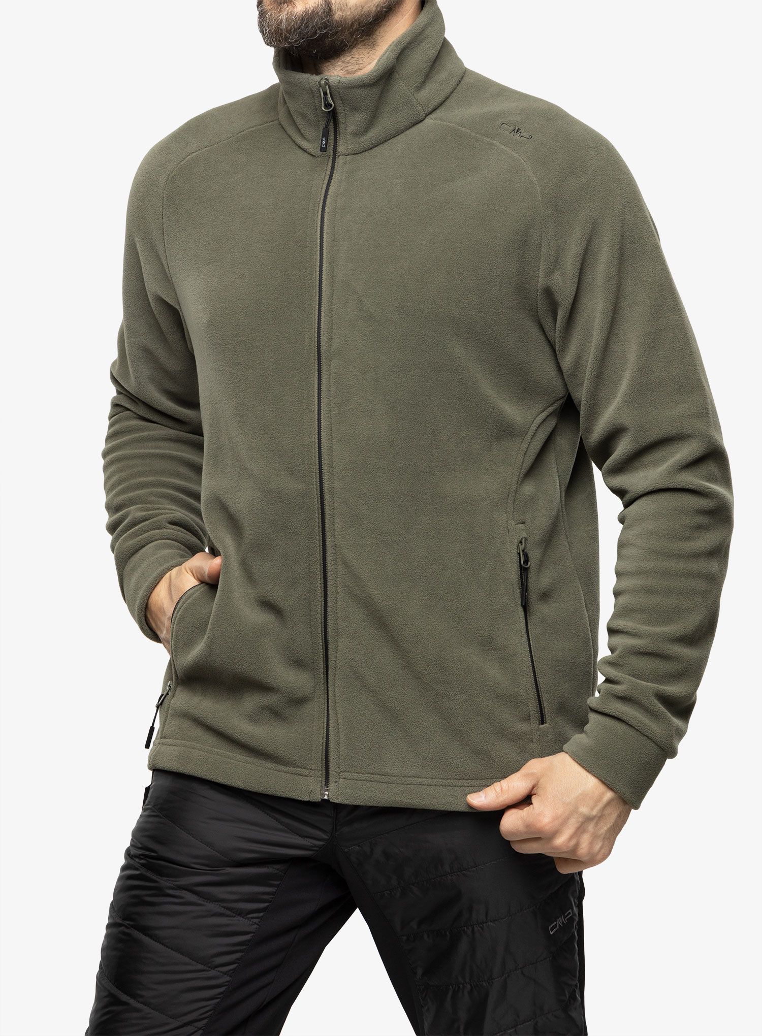 Dukserica od flisa CMP Spade Jacket - kaki