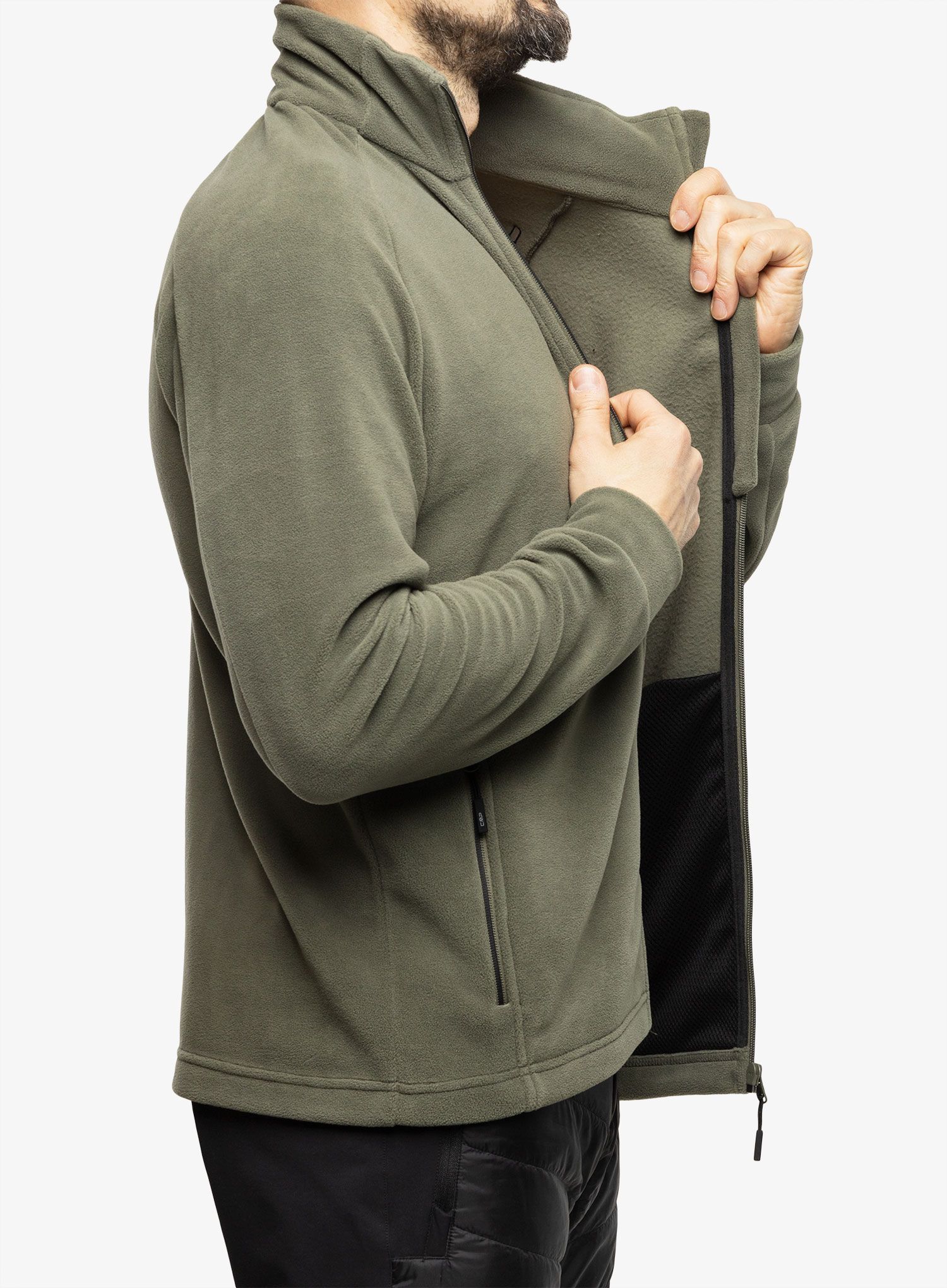 Dukserica od flisa CMP Spade Jacket - kaki