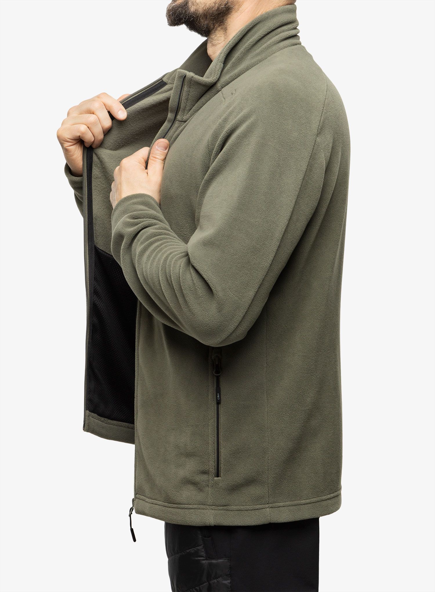 Dukserica od flisa CMP Spade Jacket - kaki
