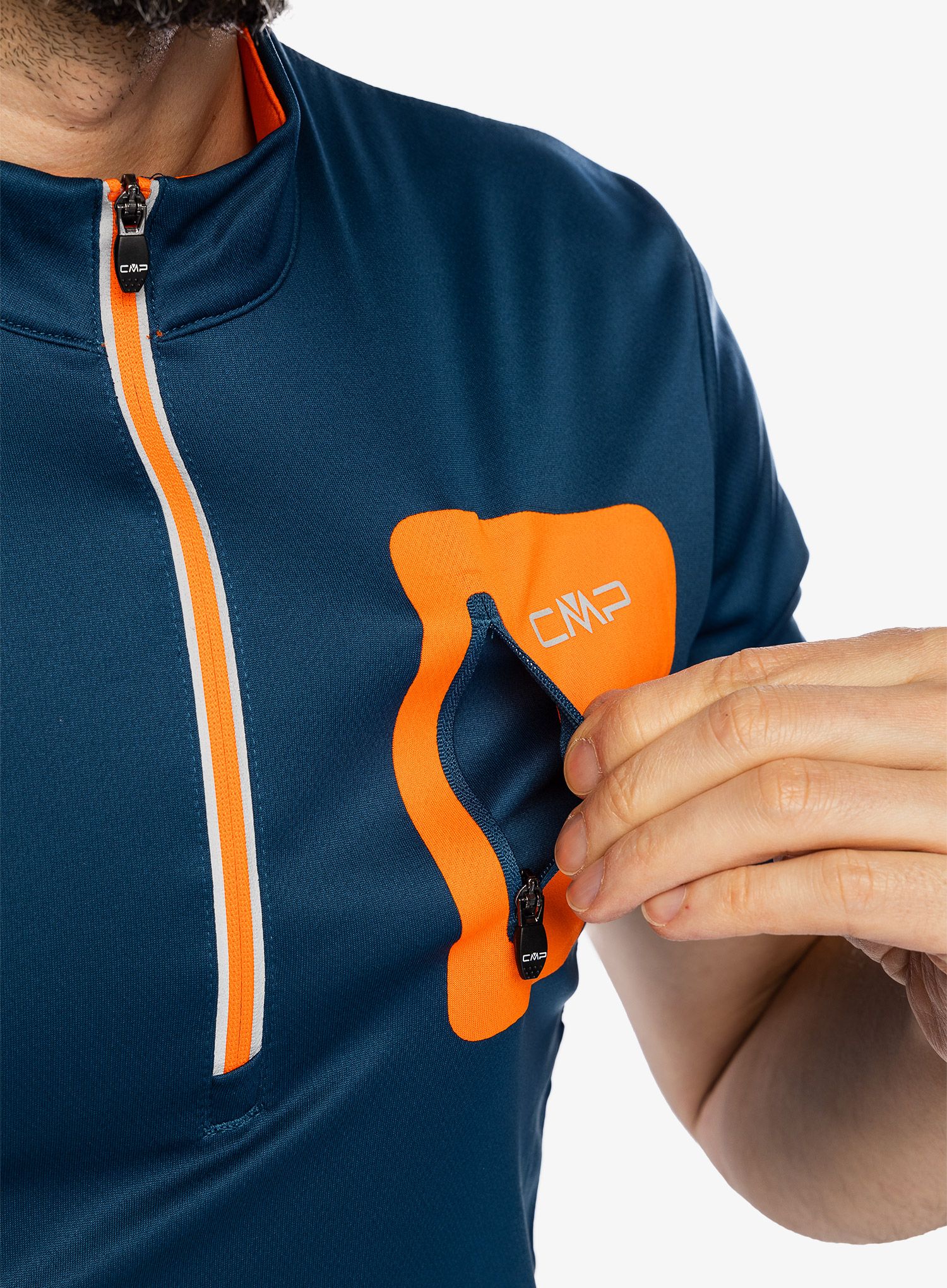 Biciklistička majica CMP Stan Freebike T-Shirt - bluesteel